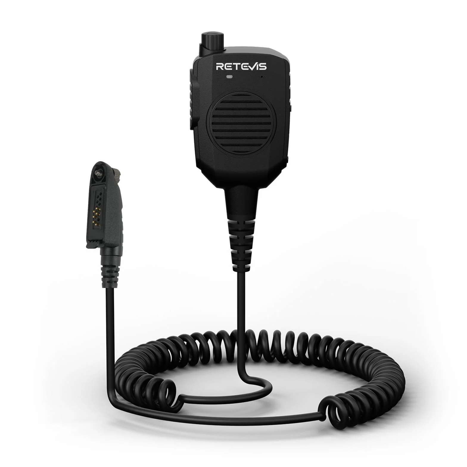 Retevis HM005 Dwukierunkowy Głośnik Radiowy Mic,Radiowy Mic z Redukcją Szumu AI,Dwukierunkowy Mikrofon Radiowy MIC Kompatybilny z Retevis HD1 RT29 NR630S RT648 NR30 RT87(1 Sztuki)