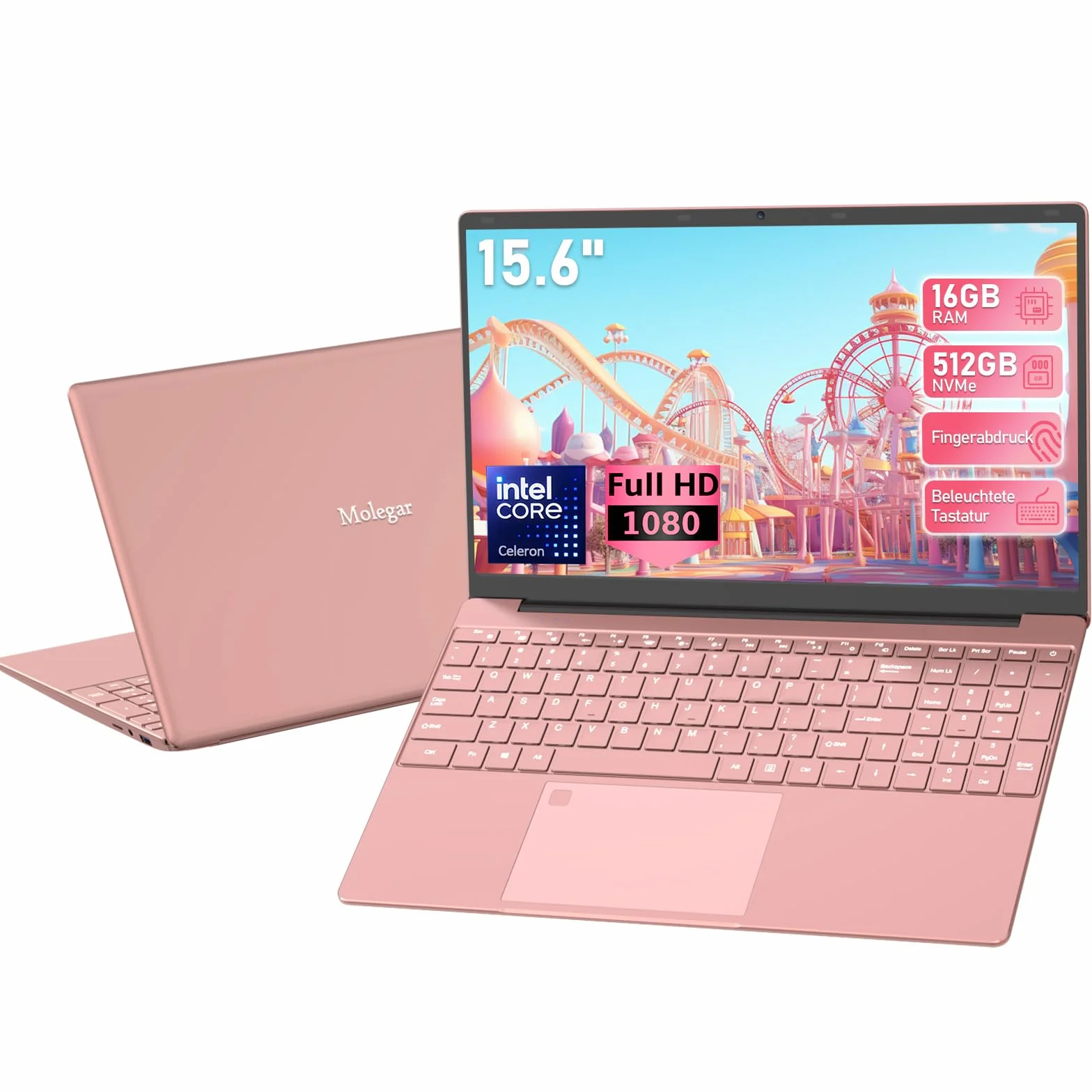 Laptop 15,6" FHD 16 GB RAM 512GB SSD Celeron 5205U Notebook