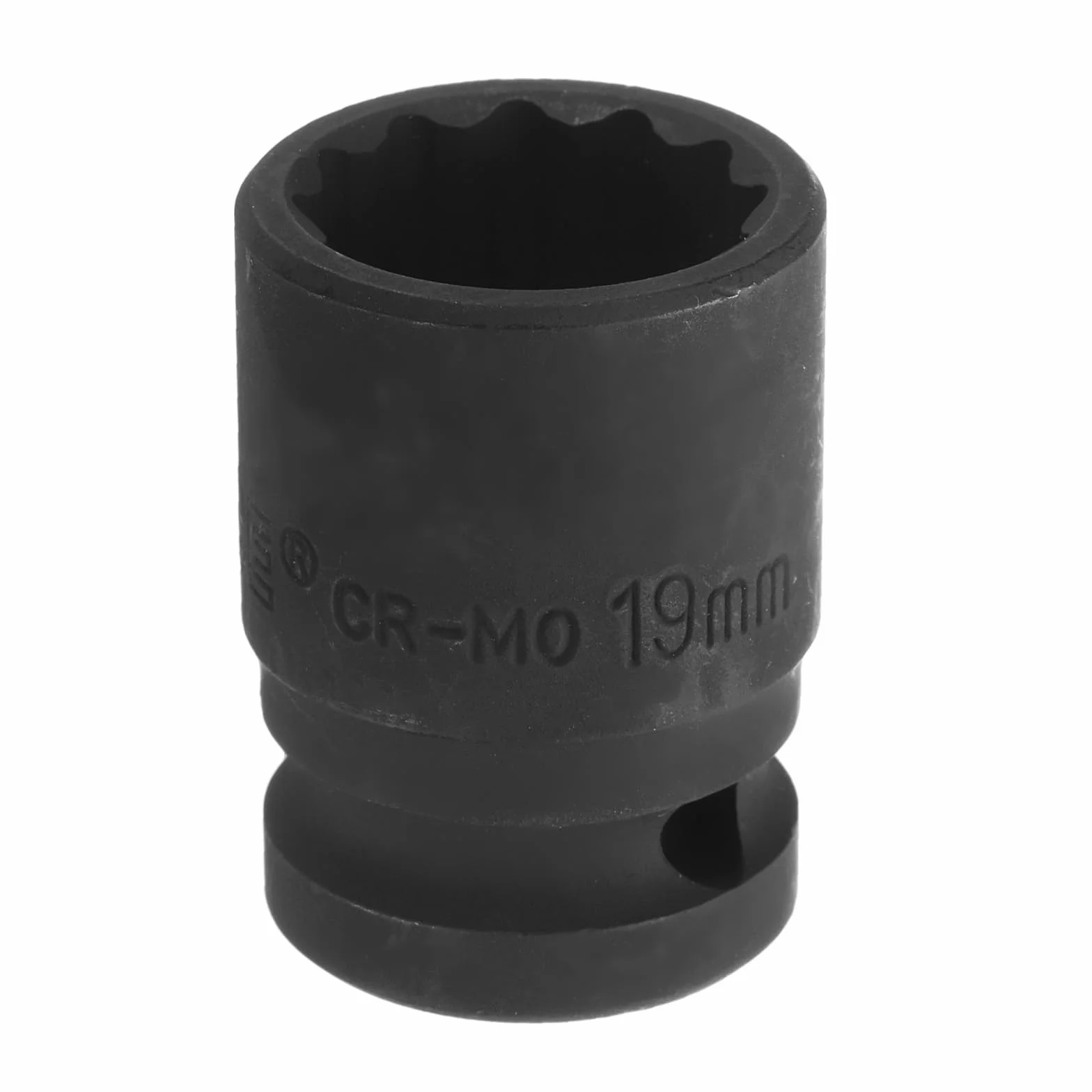 QUARKZMAN 1/2" napęd x 19 mm płaska tuleja udarowa 12-punktowa metryczna CR-MO stalowa nakrętka odporna na uderzenia klucz nasadowy do naprawy samochodu