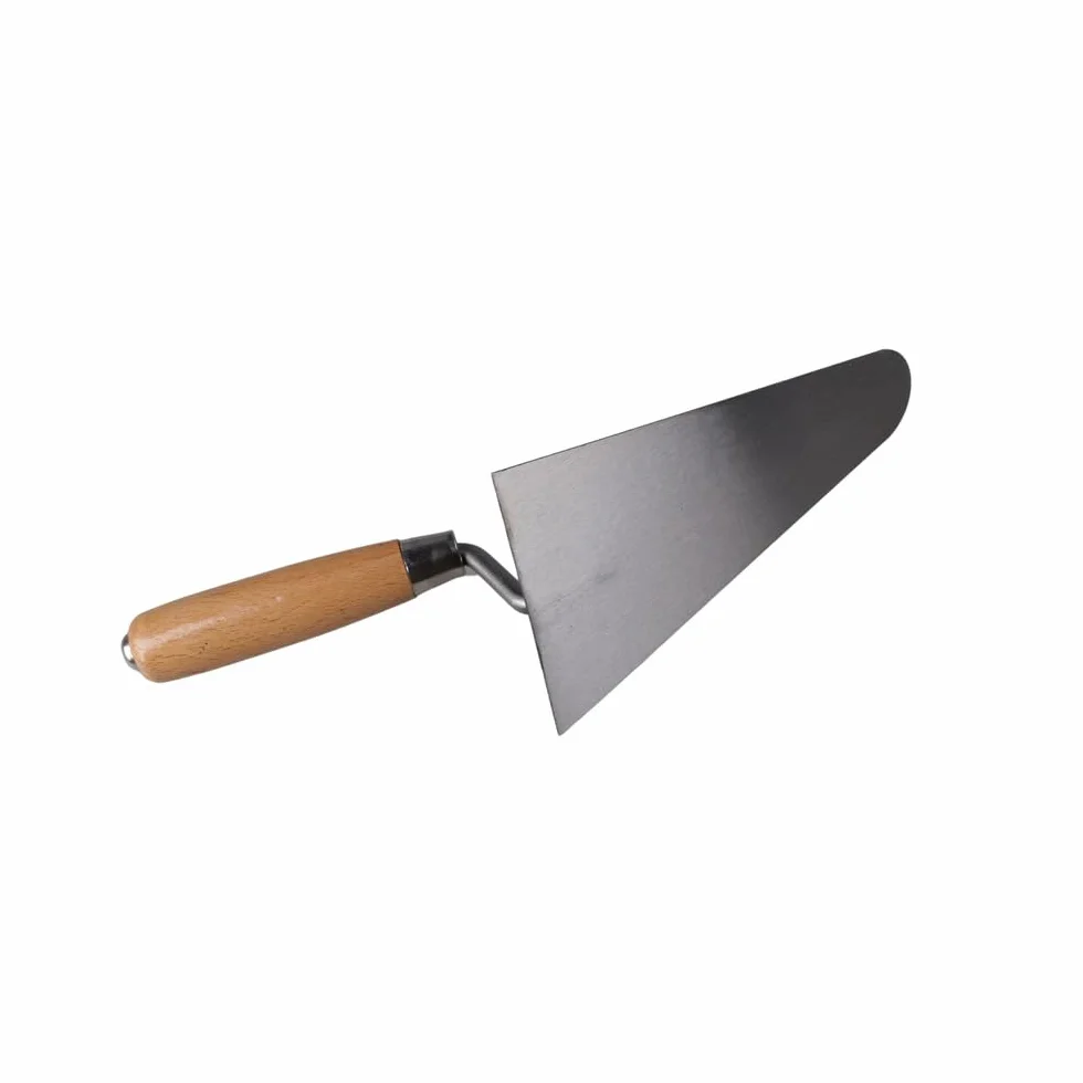 KS Tools 144.0113 Stuckateurkelle, okrągła, 200 mm, z drewnianym uchwytem