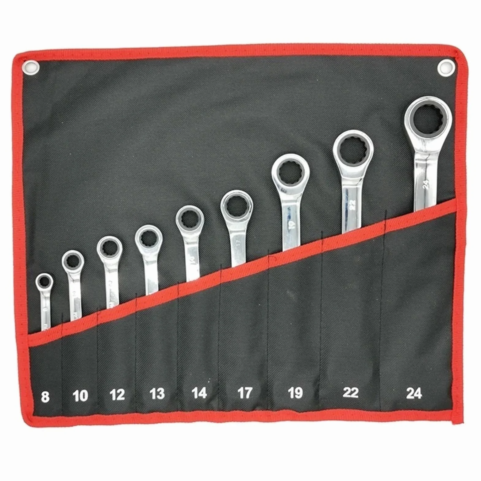 Telescopic Ratchet Zestaw kluczy płasko-oczkowych z grzechotką do narzędzia mechanicznego naprawy samochodów motocyklowych klucz dynamometryczny(9PCS)