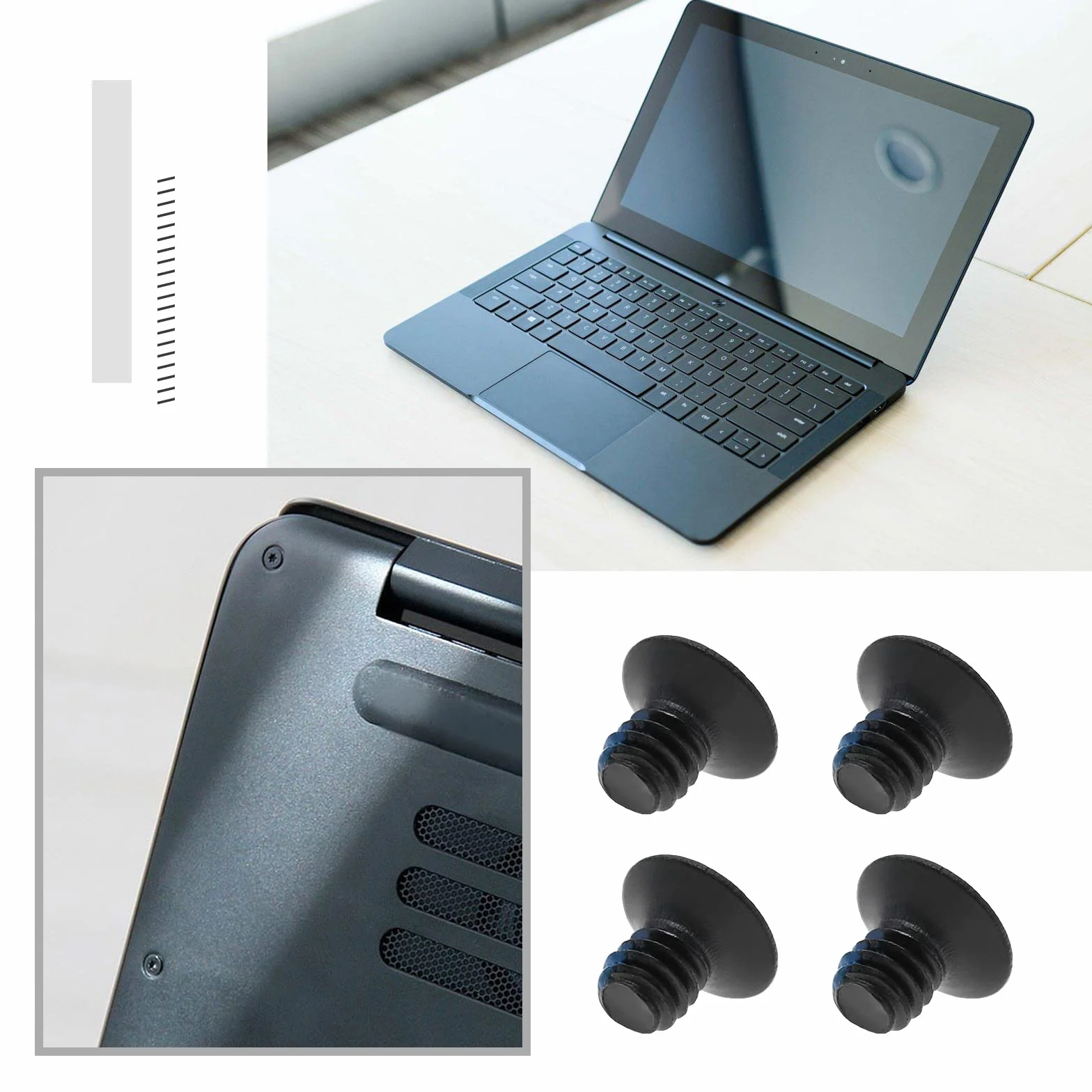 ECSiNG 20 szt. M2x3 Torx T5 śruby do dolnej obudowy laptopa ze śrubokrętem T5 Torx kompatybilne z Razer STEALTH 13,3 cala ostrze 15-calowe komponenty komputerowe ze stopu