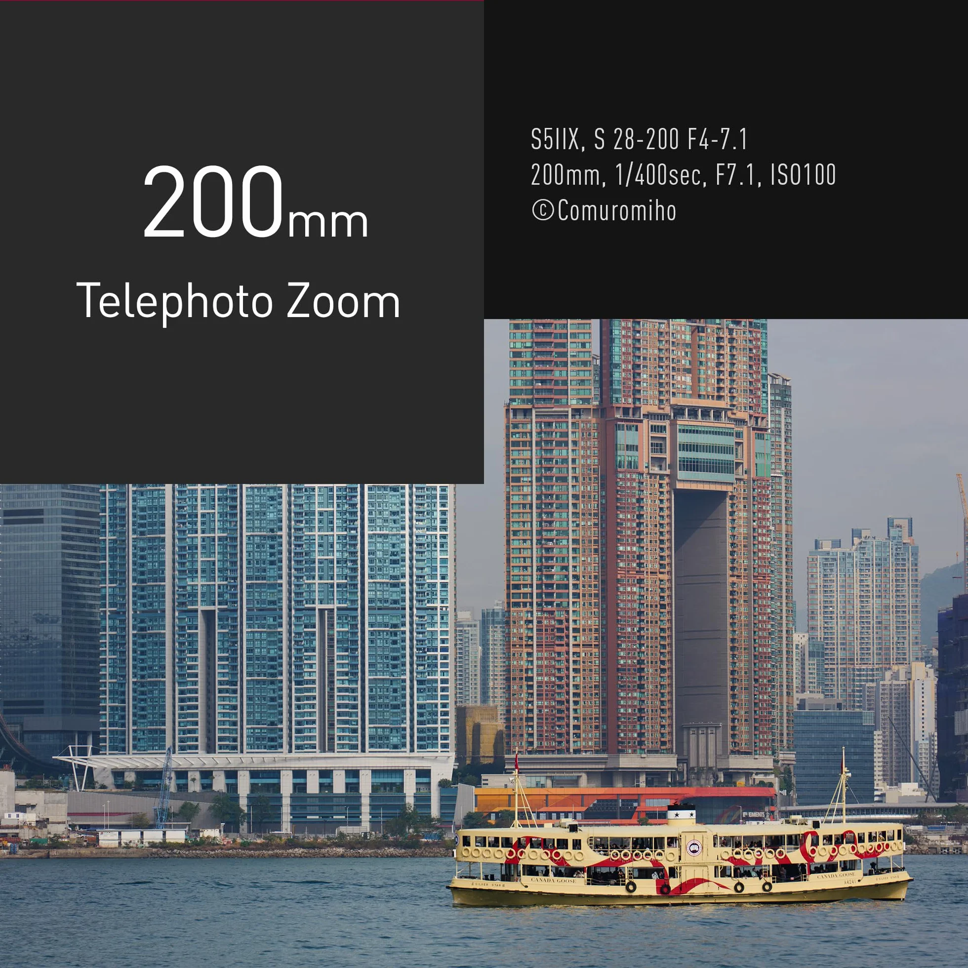 Panasonic Lumix S-R28200E 28-200mm F4.0-7.1 Obiektyw Pełnoklatkowy Zmiennoogniskowy Makro Dual IS 2 Odporny na Kurz Zachlapanie i Mróz 4K Czarny