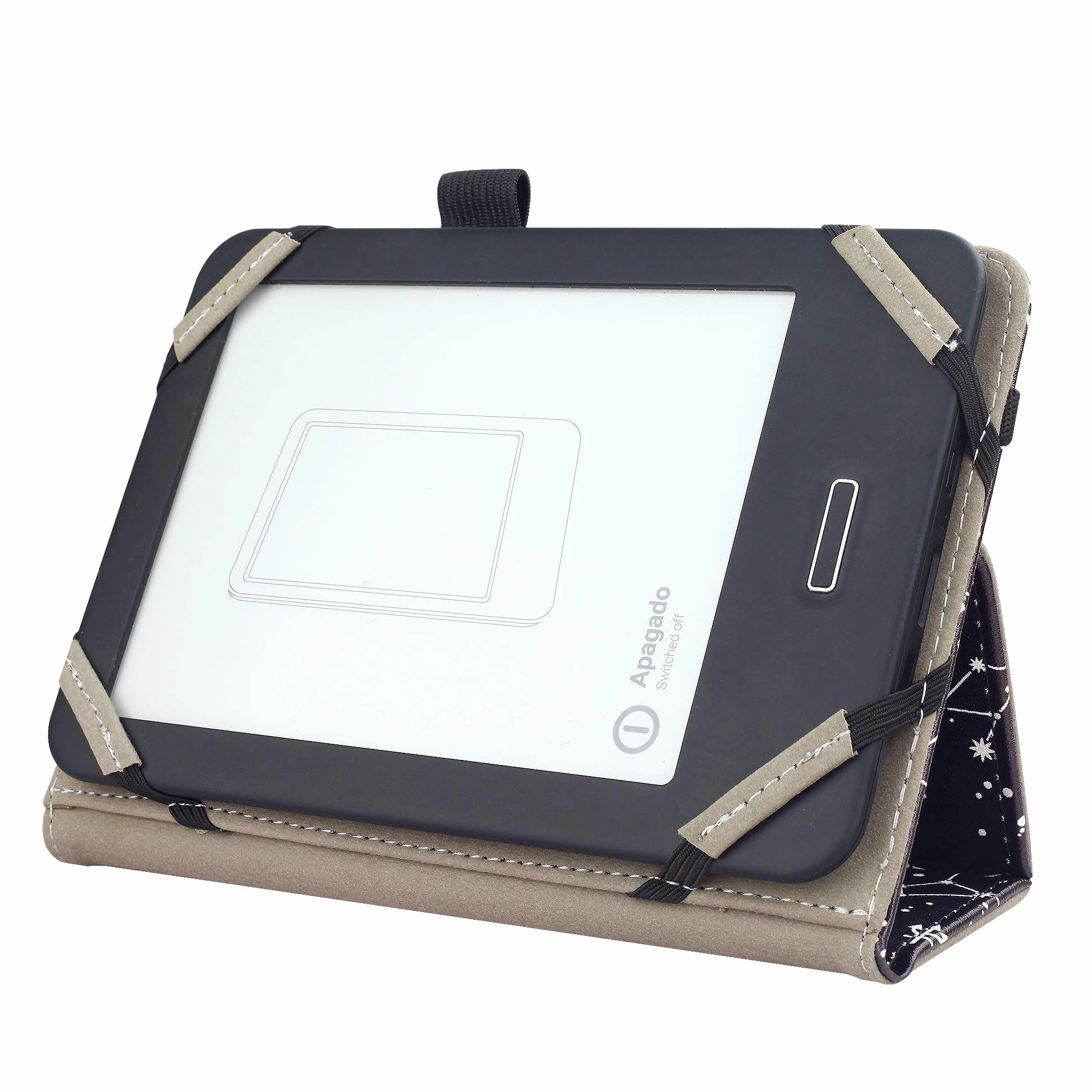 VOVIPO Uniwersalna powłoka ochronna do Kindle Paperwhite Kobo czytnik 6 cali, etui Folio kompatybilne z czytnikiem Sony/Kobo/Tolino/Pocketbook/Kindle 6 cali - Constellation