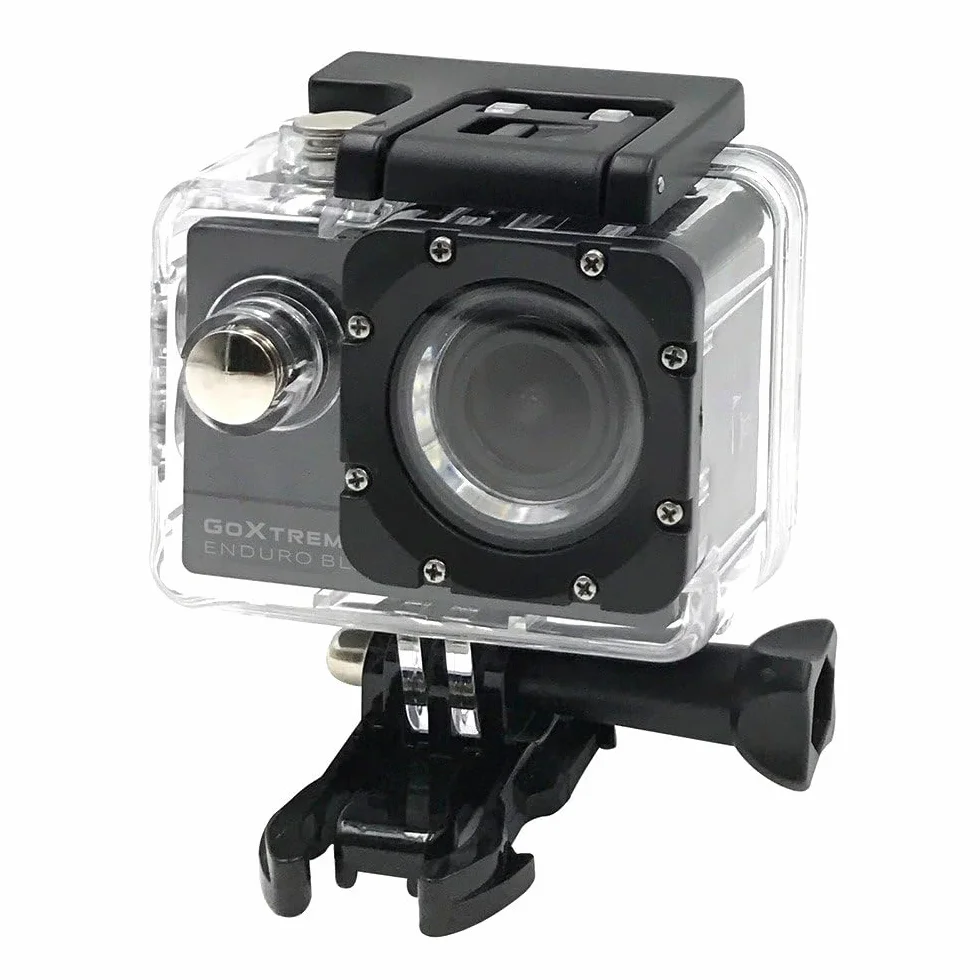 GoXtreme Enduro Black Action kamera (4K, Real 2, 7K @ 30fps, FullHD do 60fps, w zestawie pilot zdalnego sterowania, wyświetlacz 2"/5 cm, WiFi) czarna