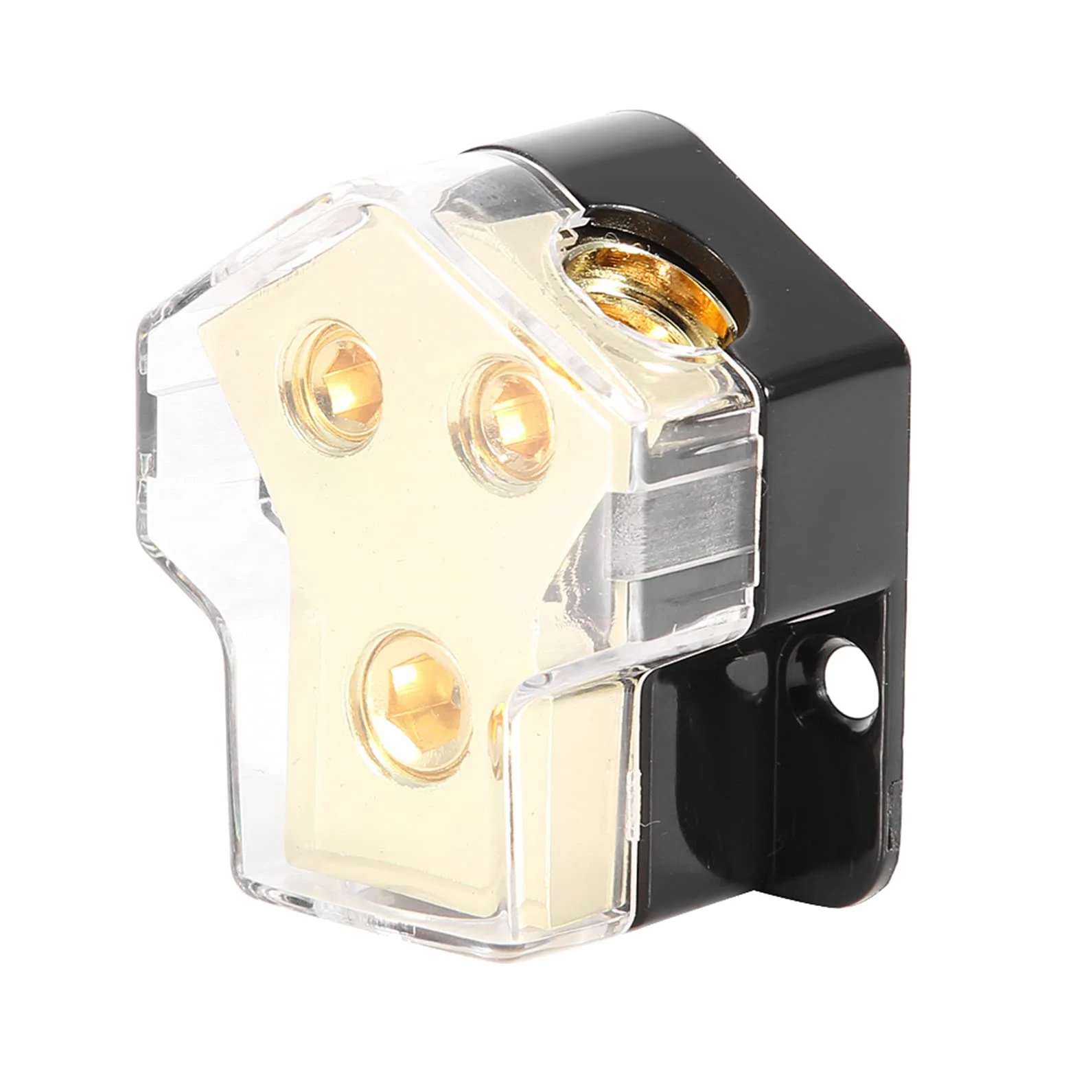 Rozdzielacz zasilania samochodowego audio, blok dystrybucji uziemienia 1x1GA 2x4GA