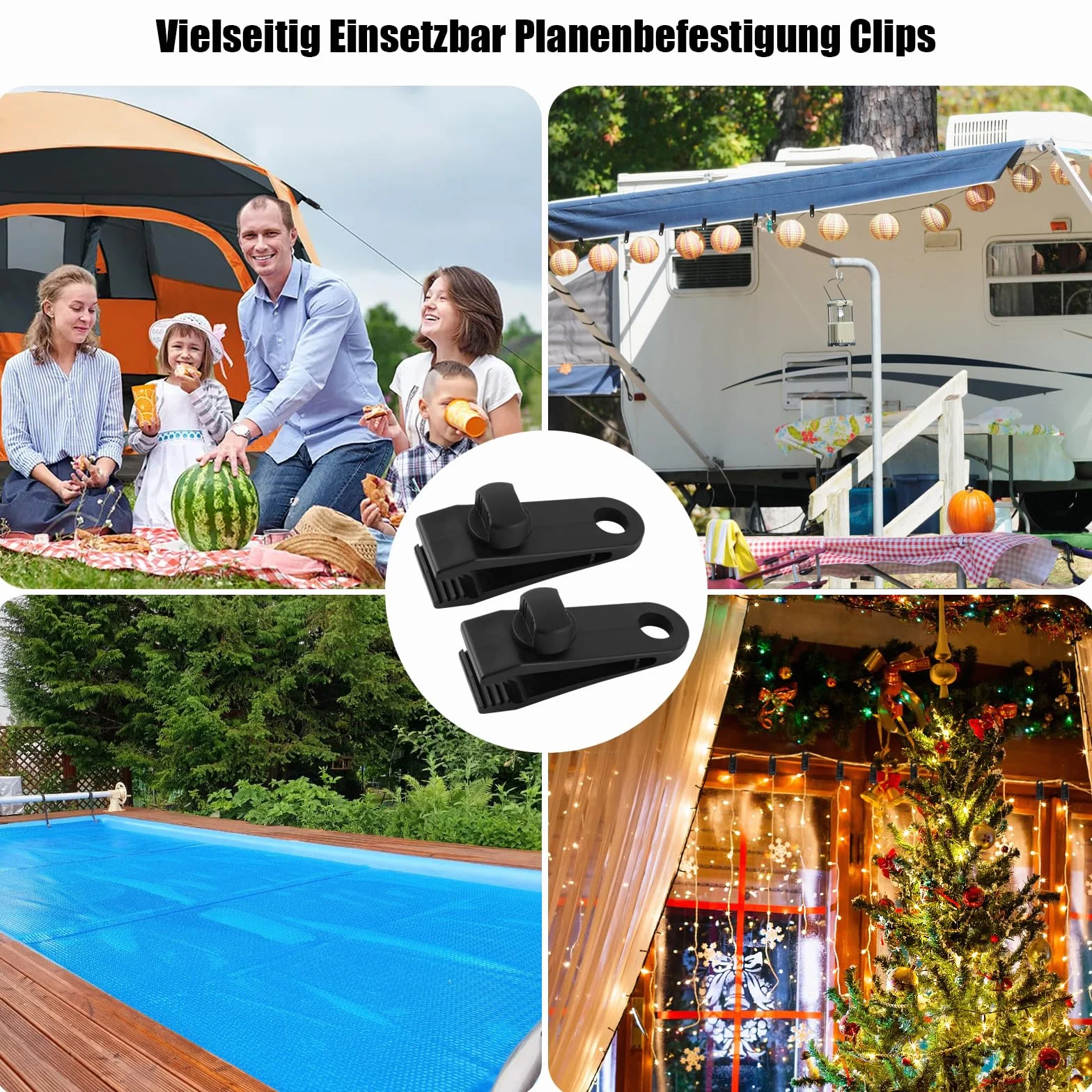 10 sztuk klipsów mocujących do plandek, plandeki namiotowej, z tworzywa sztucznego, mocowanie do plandek, namiotu, klipsów, uchwytów do plandek, markiz, namiotów, zadaszeń