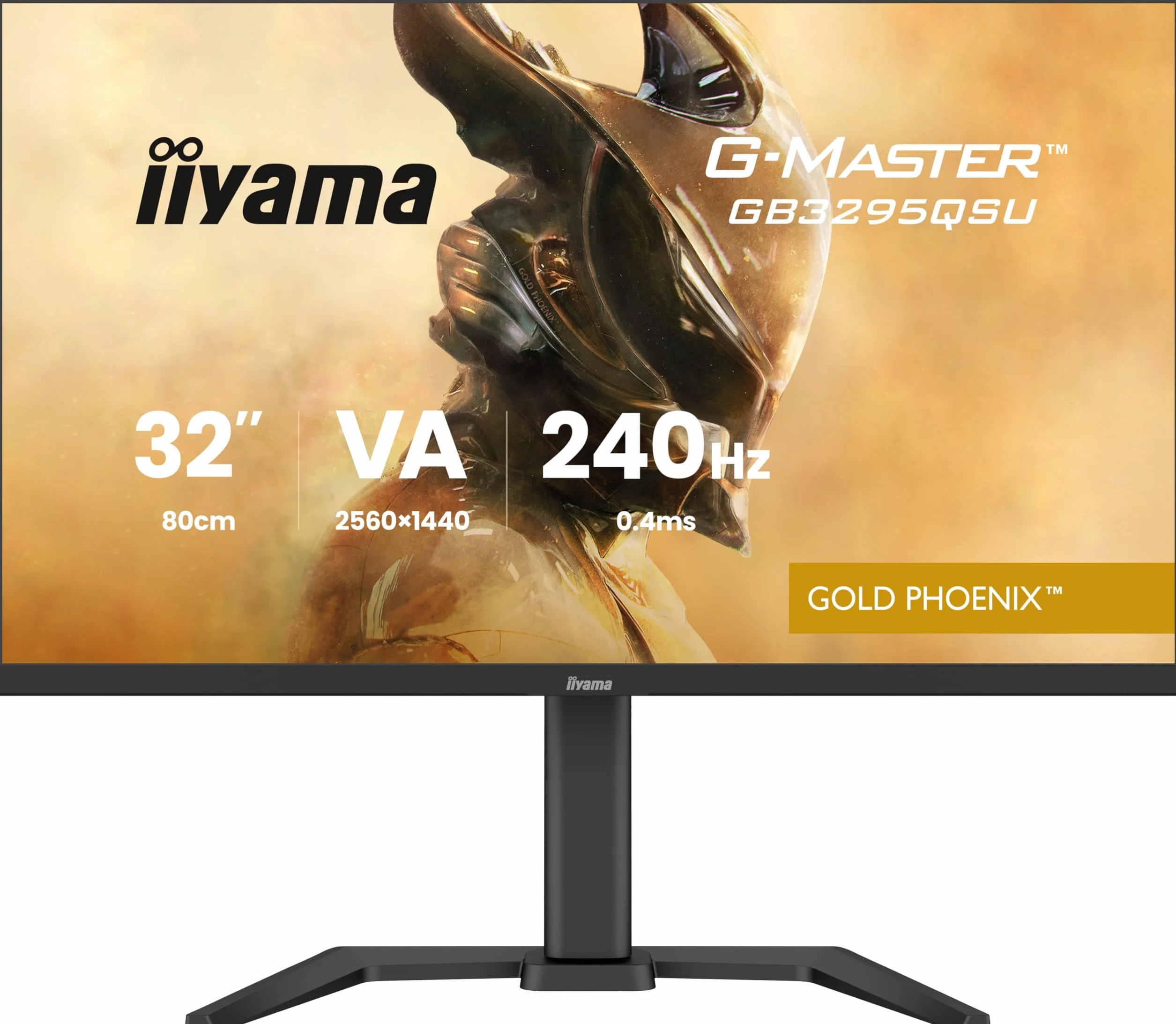 iiyama G-Master GB3295QSU-B1 81.3 cm 240Hz QH, 0,4 ms, AMD FreeSync Premium, 2 x HDMI 2.1,1 x DisplayPort, 4 x koncentrator USB, regulacja wysokości