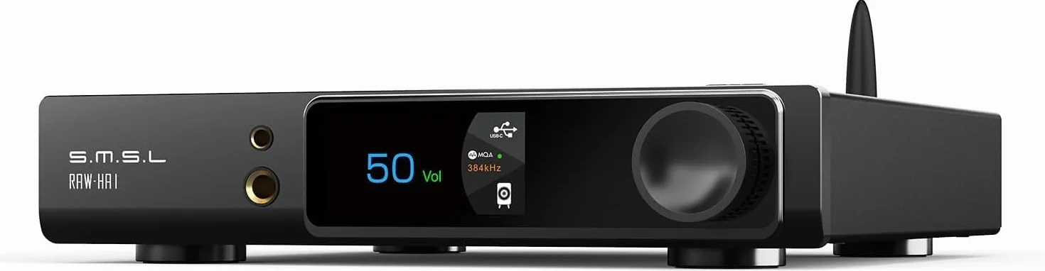S.M.S.L RAW-HA1 MQA MQA-CD XU316 wzmacniacz mocy 32 bity, 768 kHz, DSD256, obsługa LDAC APTX/HD, SBC, AAC