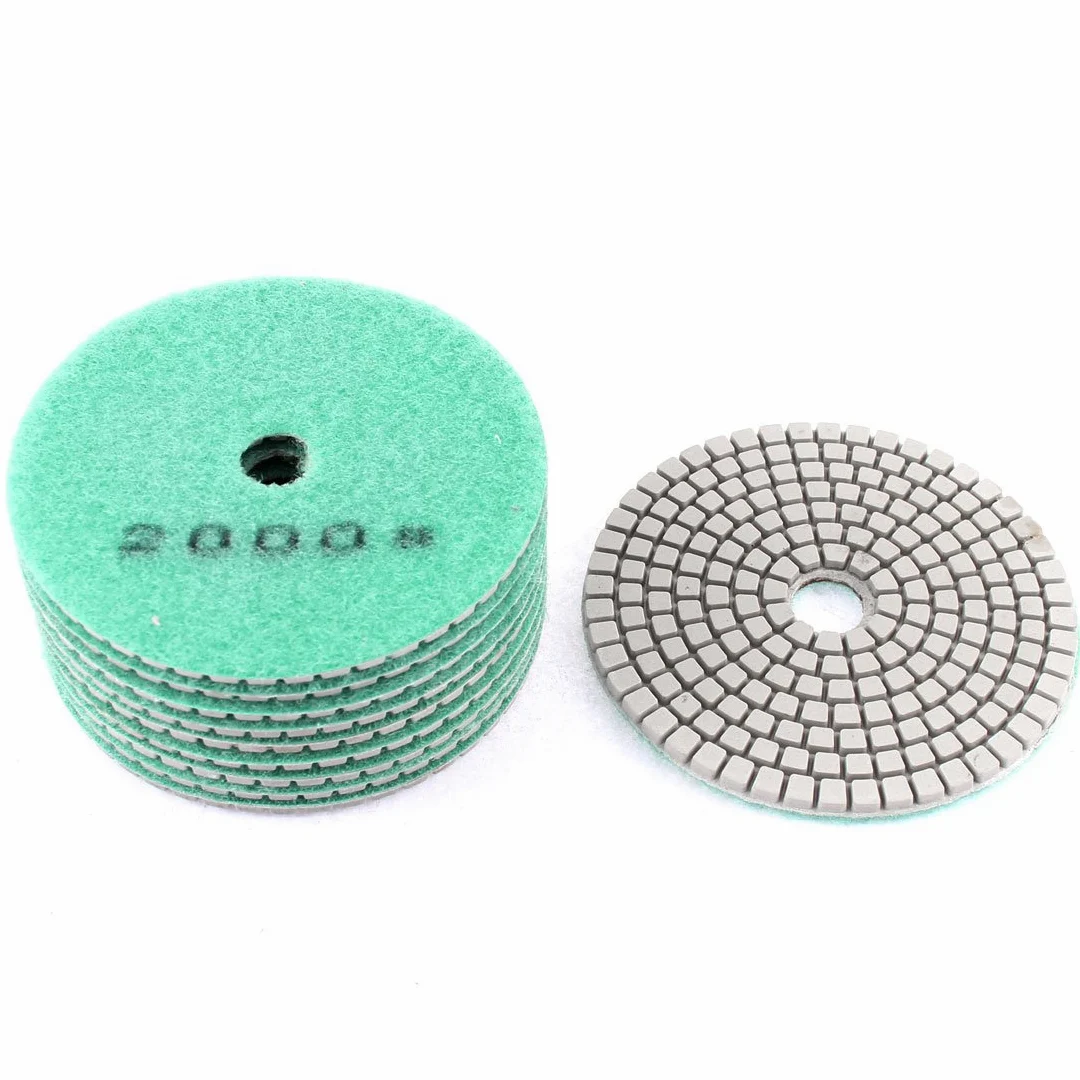 Aexit Granit Kamień Beton Marmur Diamentowe pady polerskie 4 'Dia 10szt(Tampons de polissage de diamant de marbre de marbre de Pierr_e de granit 4' 'Dia 10pcs