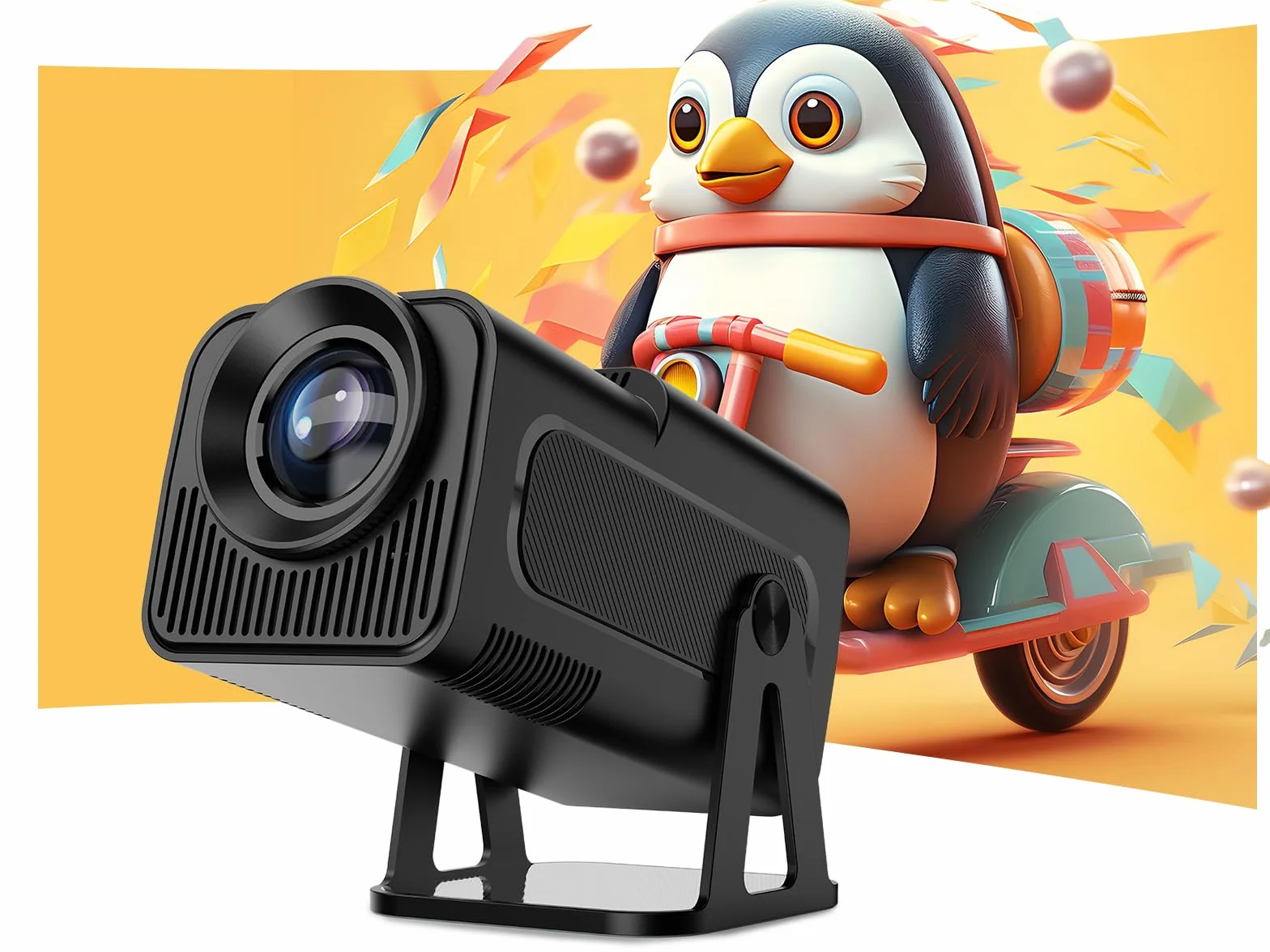 HY320 NTV Android 13 Inteligentny Projektor 1080P 320ANSI WiFi BT