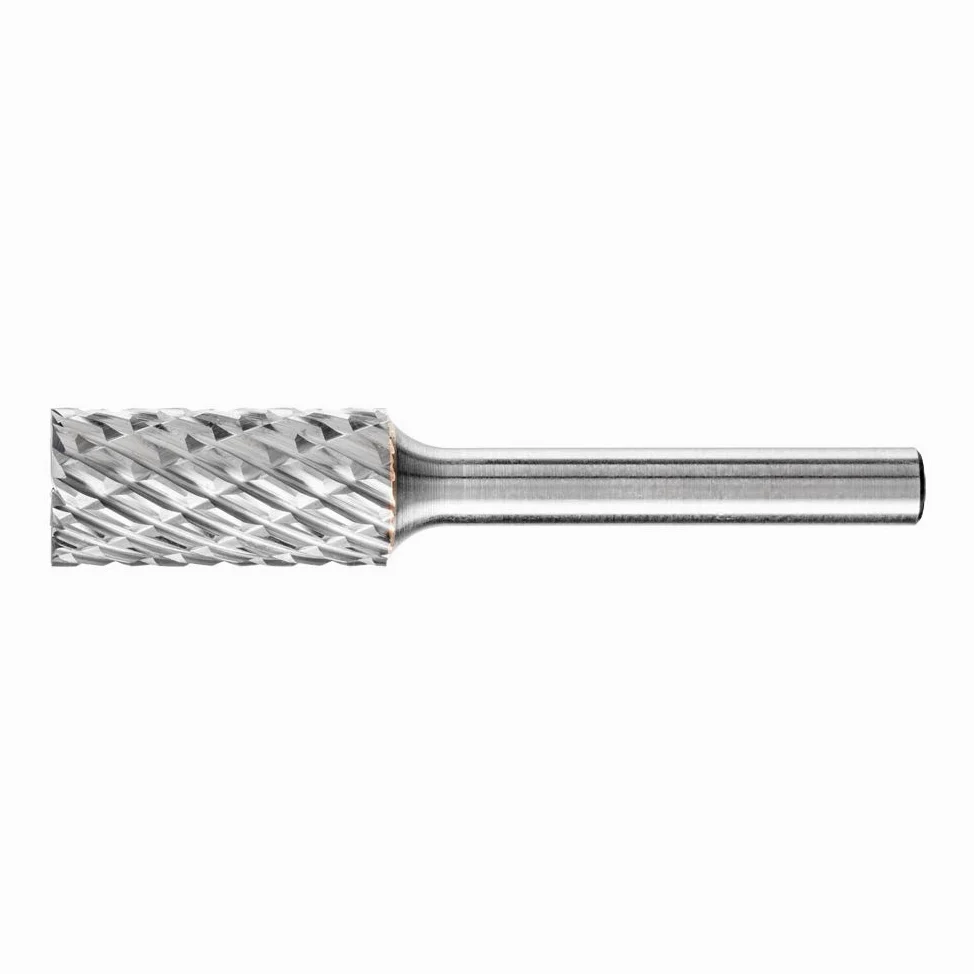 PFERD HM trzpień frezowy, kształt cylindra ZYAS z uzębieniem czołowym, ząbkowanie ALLROUND, trzpień frezujący ø 12 mm, trzpień ø 6 mm, długość 65 mm, 21001003 – do wszechstronnego zastosowania na najważniejszych materiałach