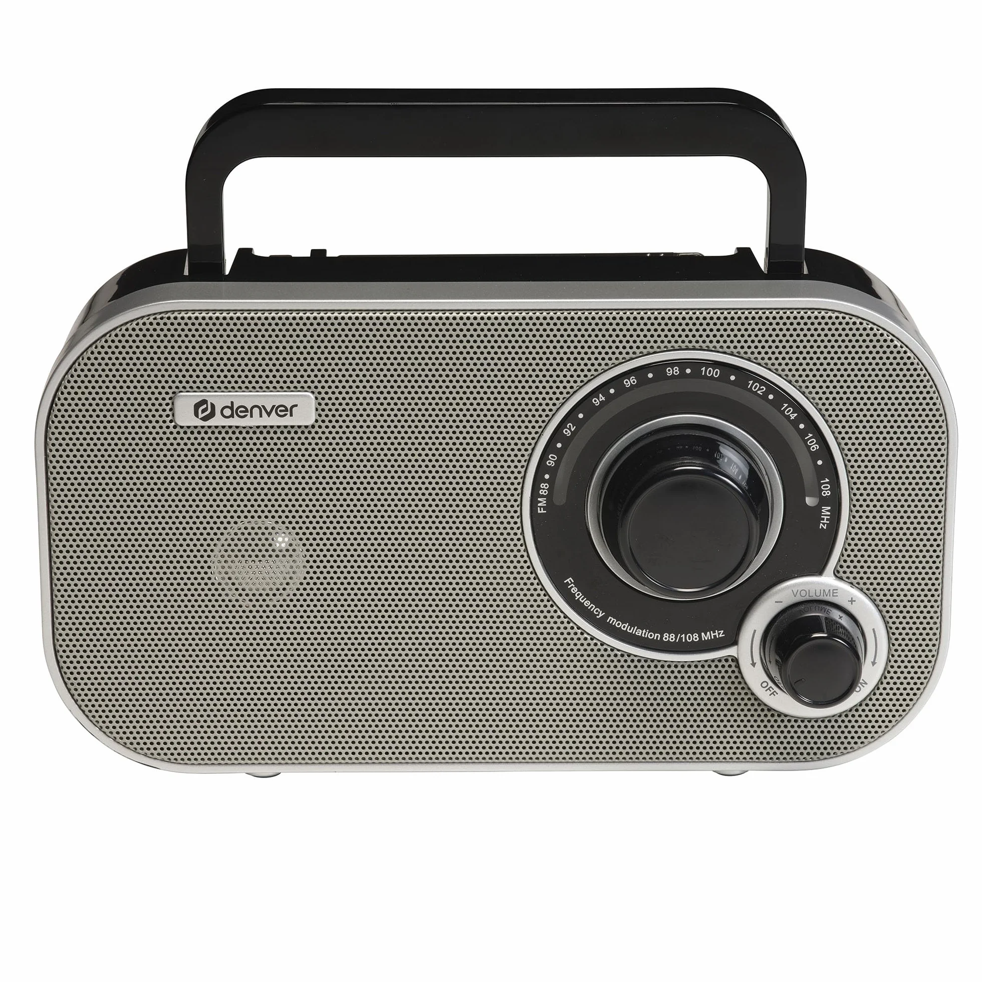 Denver TR-51 radio FM analogowe szare