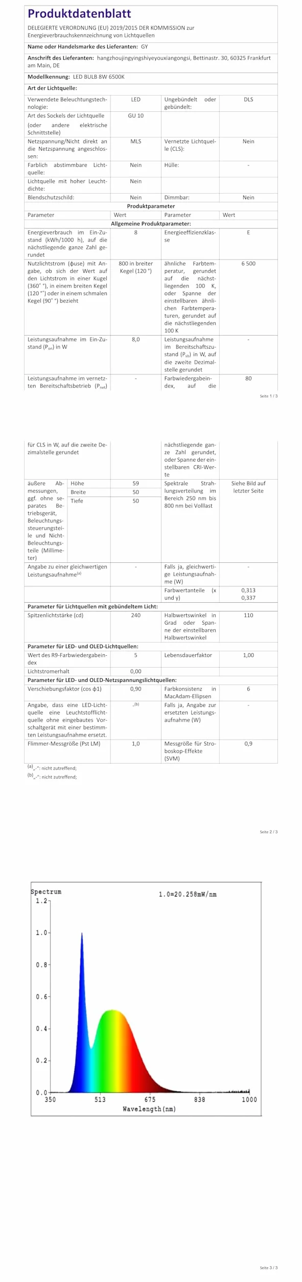 GY Żarówki Led Smart GX53 Żarówka Wifi Lampa RGB Light Bulb Alexa Lamp Remote Lampen 9W 850 Lumen 6 Sztuk