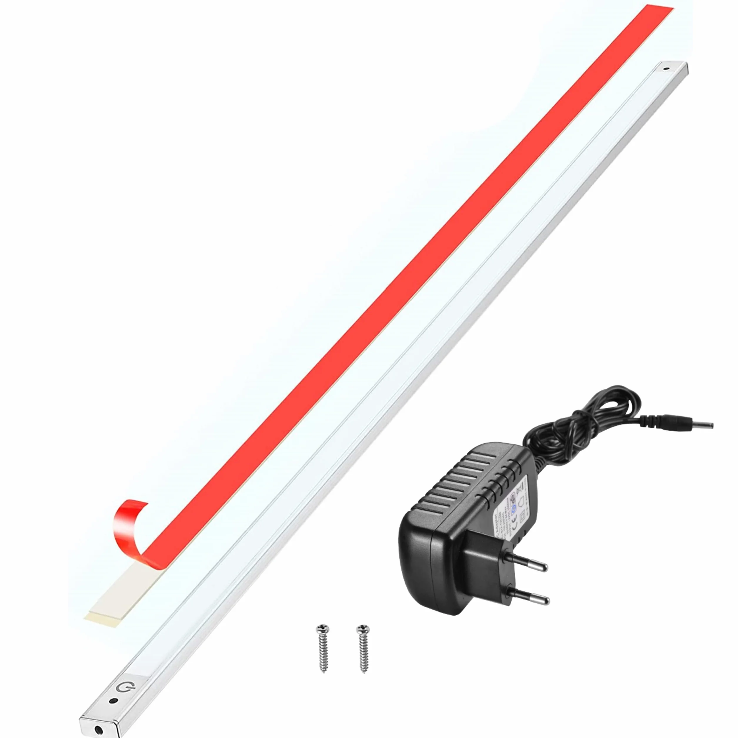 phonar Lampa podszafkowa LED do kuchni, 120 cm, zimna biel, łatwy montaż, w zestawie akcesoria, 4000 K, neutralna biel