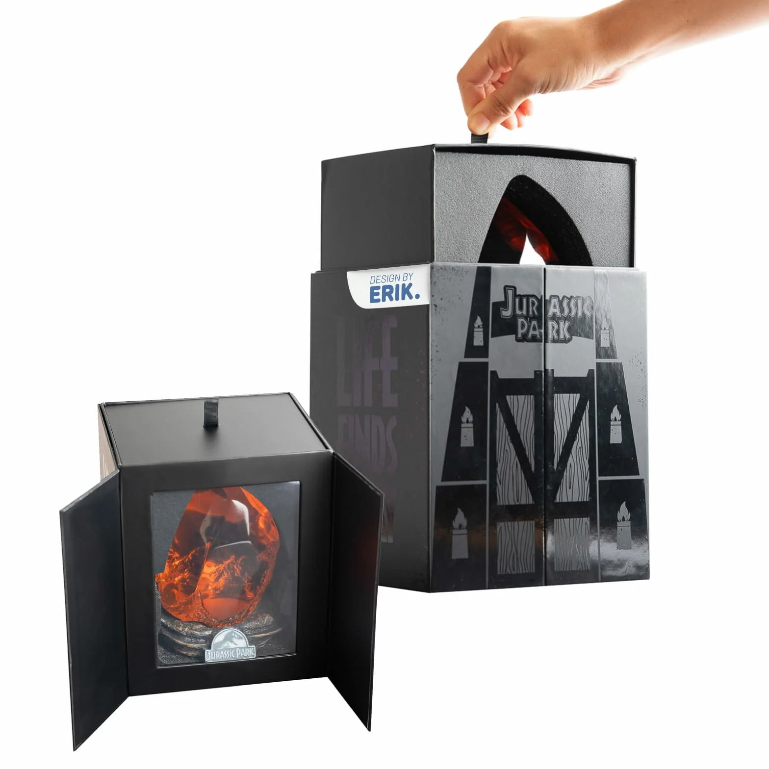 Grupo Erik Jurassic Park Lamp | Mosquito In Amber Table Lamp | Jurassic Park Merchandise | Jurassic Park Mosquito Desk Lamp | LED Lamp | Jurassic Park Gifts