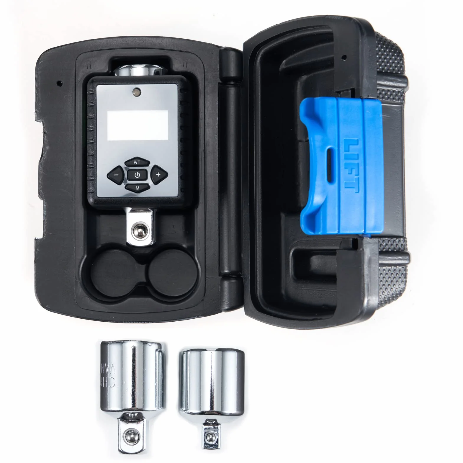 ThreeH 1/2'' (1,5 do 200 Nm) Ciężki adapter momentu obrotowego z cyfrowym wyświetlaczem LED i alarmem dźwiękowym (1/2'' napęd i zawiera adaptery do 3/8'' i 1/4'')