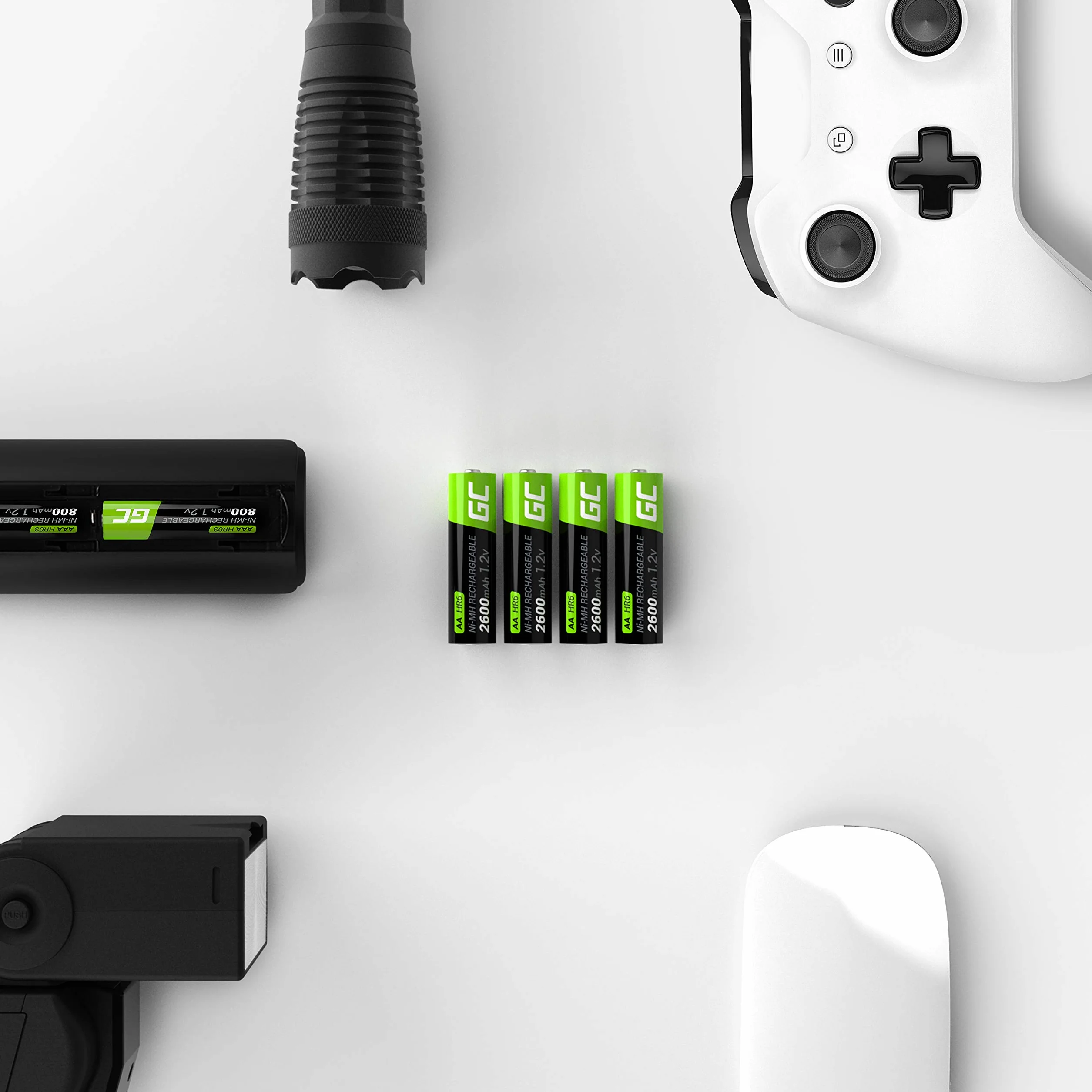 Green Cell 2x AA R6 2600mAh Ni-MH Akumulatory Paluszki