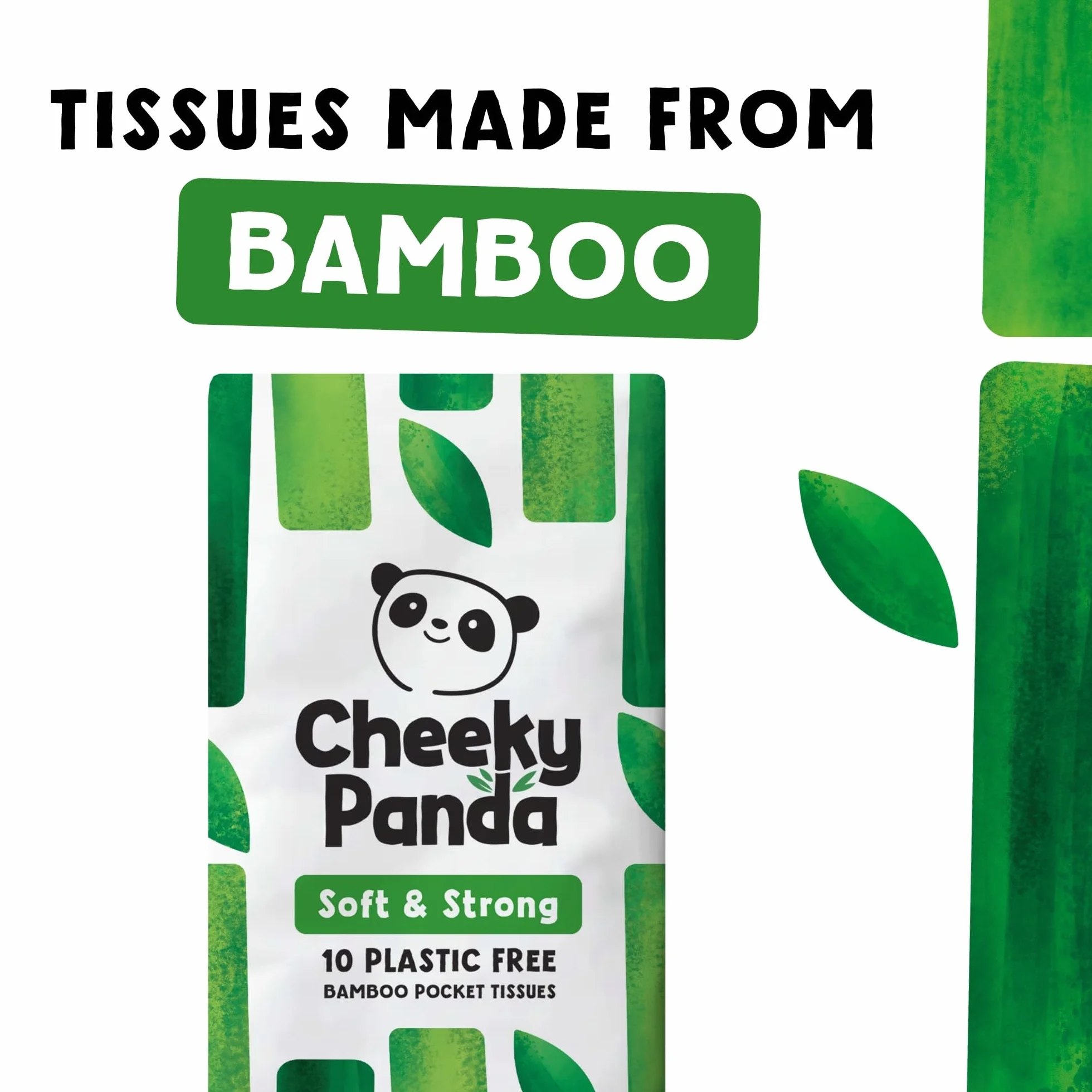 The Cheeky Panda Chusteczki, Biały, 10 szt.