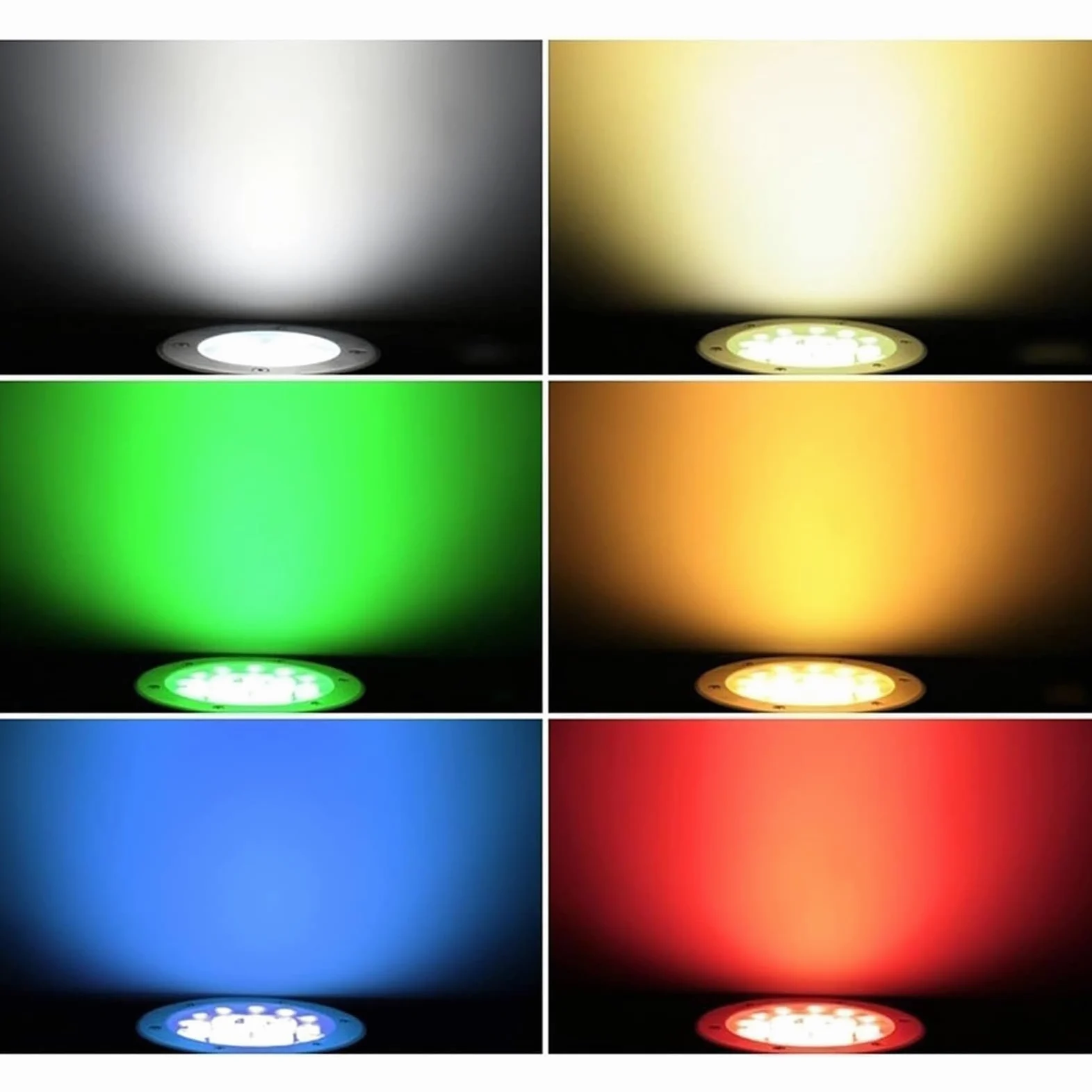 Zanurzalne lampy basenowe LED, lampa krajobrazowa RGB, IP67, wodoodporne oświetlenie podwodne, do akwarium, akwarium, dekoracja fontanny ogrodowej, biała, 6 W