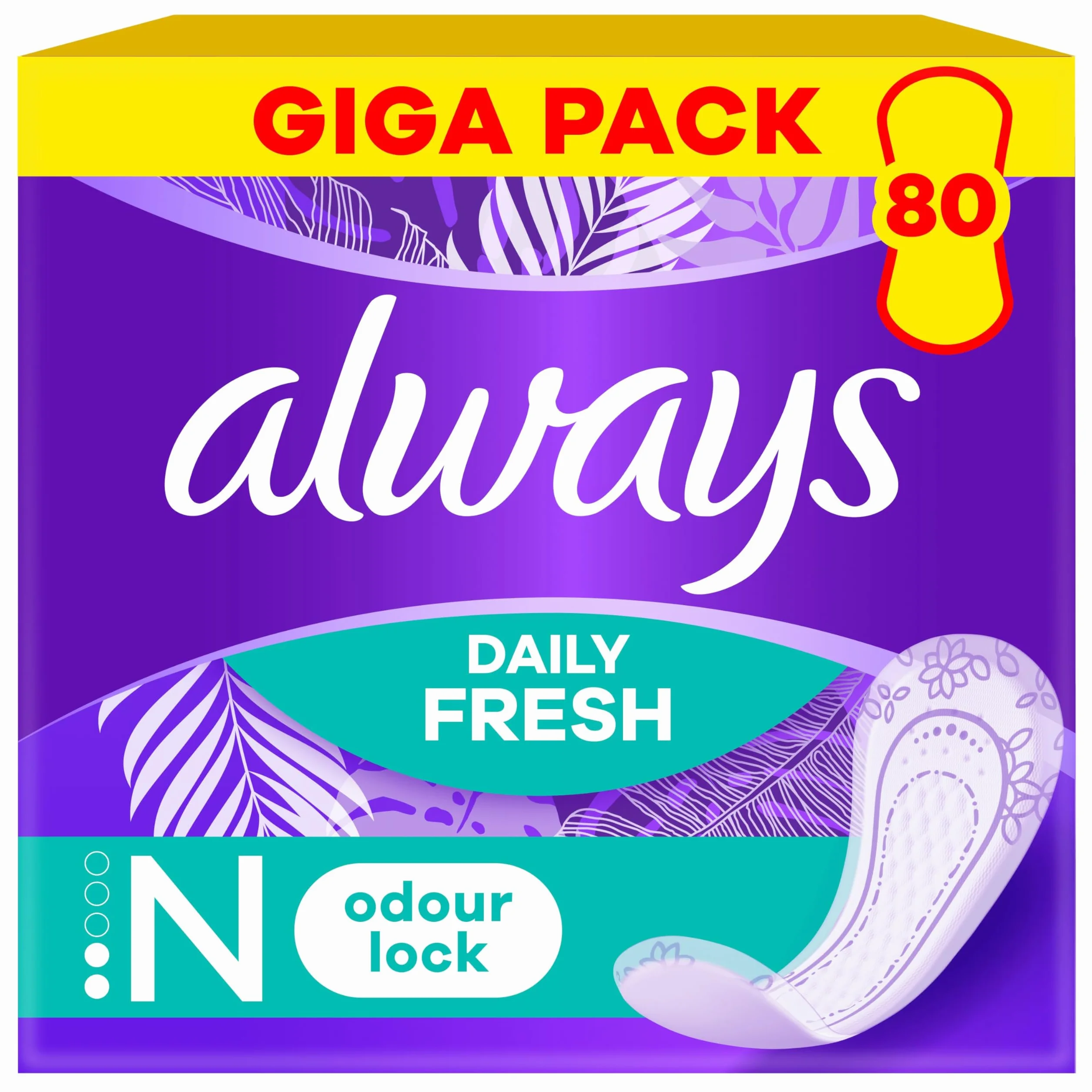 Always Dailies Normal Fresh & Protect Wkładki higieniczne, 80 sztuk