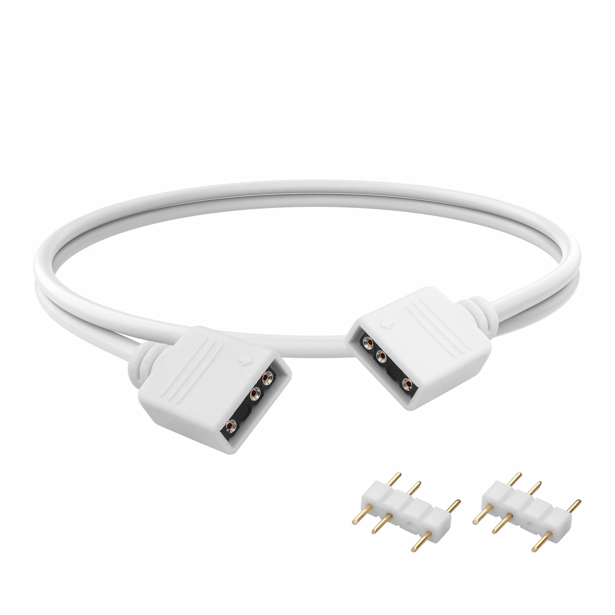 YAODHAOD 12 V 4-biegunowy RGB 5 V 3-biegunowy ARGB kabel rozdzielający przedłużacz 50 cm