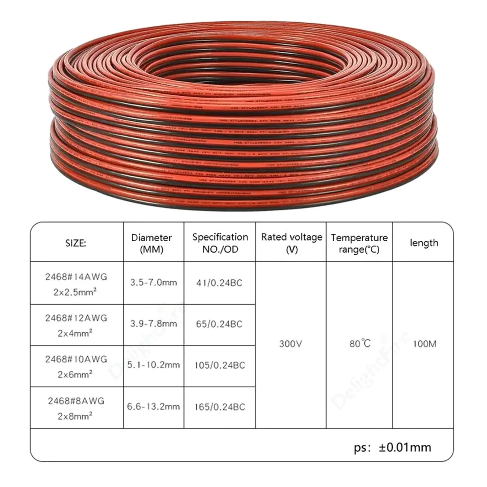 Kabel fotowoltaiczny czysty drut miedziany czerwony czarny 2-pinowy 14 12 10 8 AWG przedłużacz kabla elektrycznego do samochodu Kabel rozruchowy do akumulatora panel słoneczny silnik falownika