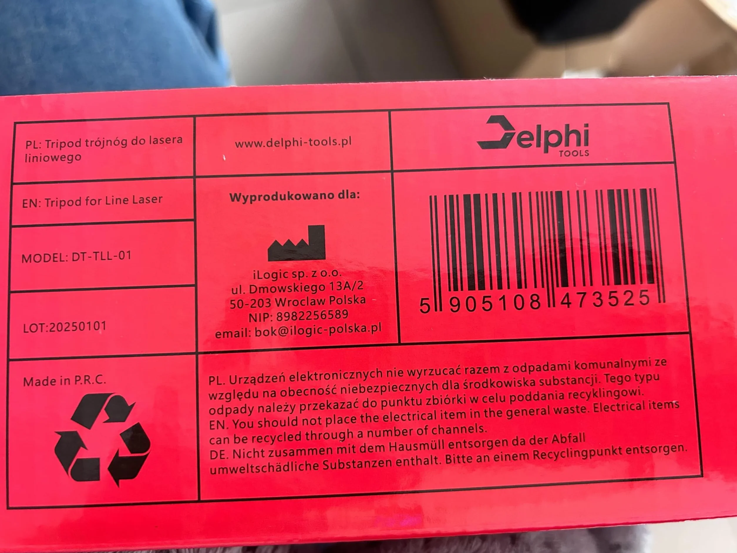 Delphi Statyw do lasera krzyżowego, regulowany do 150 cm, gwint 5/8 cala, aluminiowy statyw ze zintegrowaną ważką i torbą transportową, wytrzymały