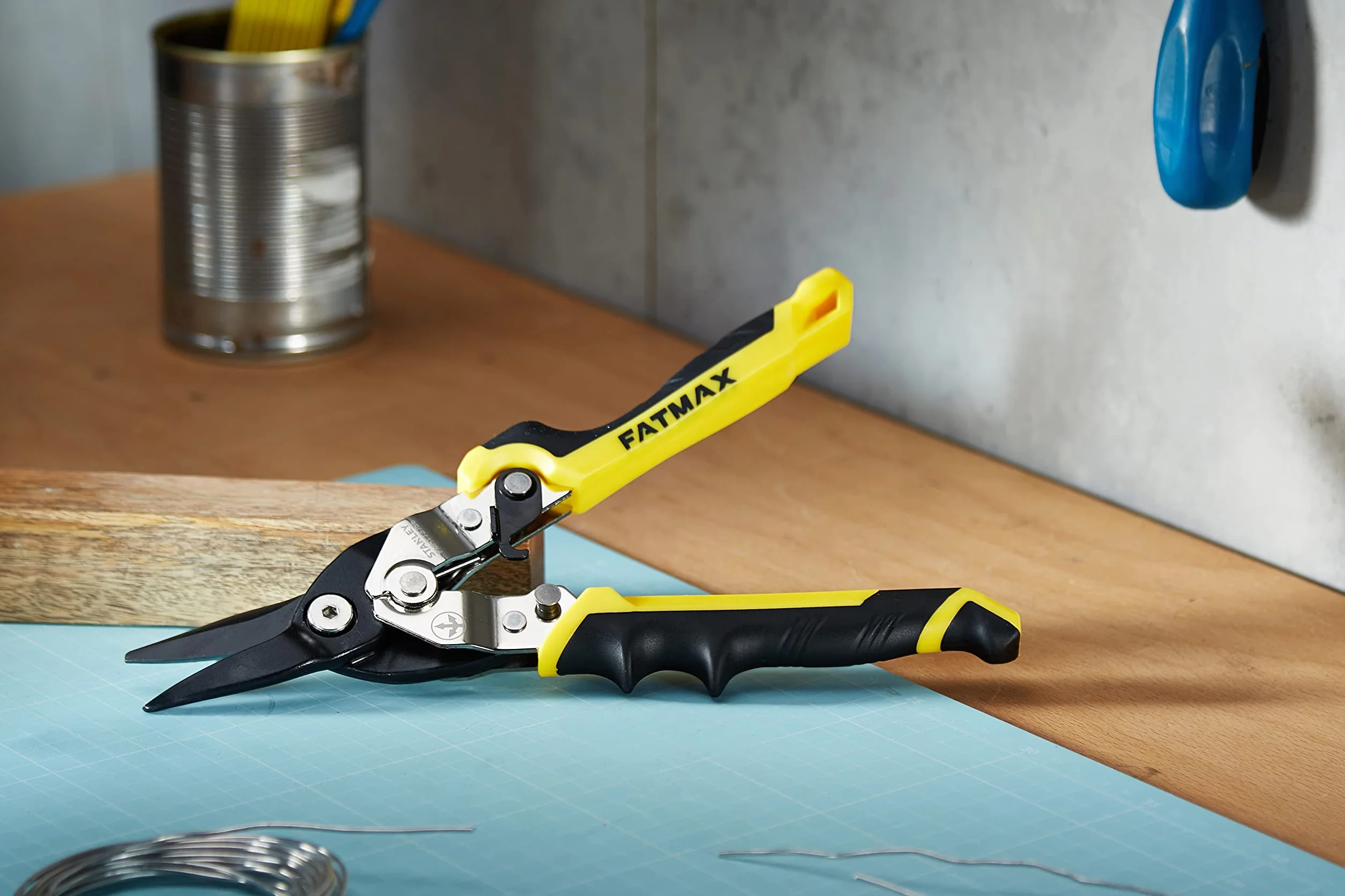 STANLEY Profesjonalny Tijeras krótka chapas corte recto FatMax pro - ergo dla profesjonalistów i majsterkowiczów do codziennego użytku ergonomiczna konstrukcja