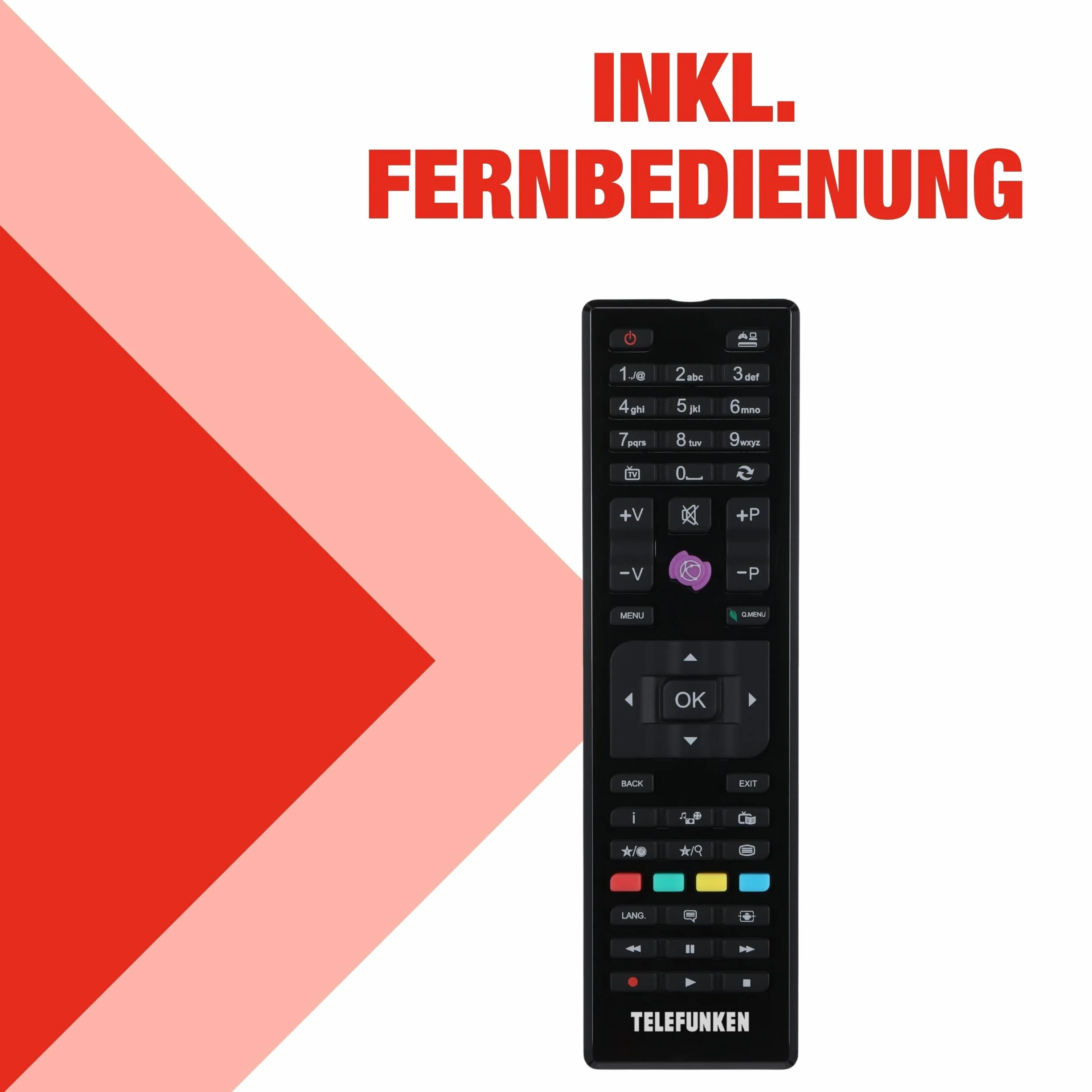 TELEFUNKEN XF40P900S 40" telewizor LED Full HD (1920 x 1080 pikseli) z ekranem o przekątnej ekranu 100 cm i wbudowanym potrójnym tunerem (2026)