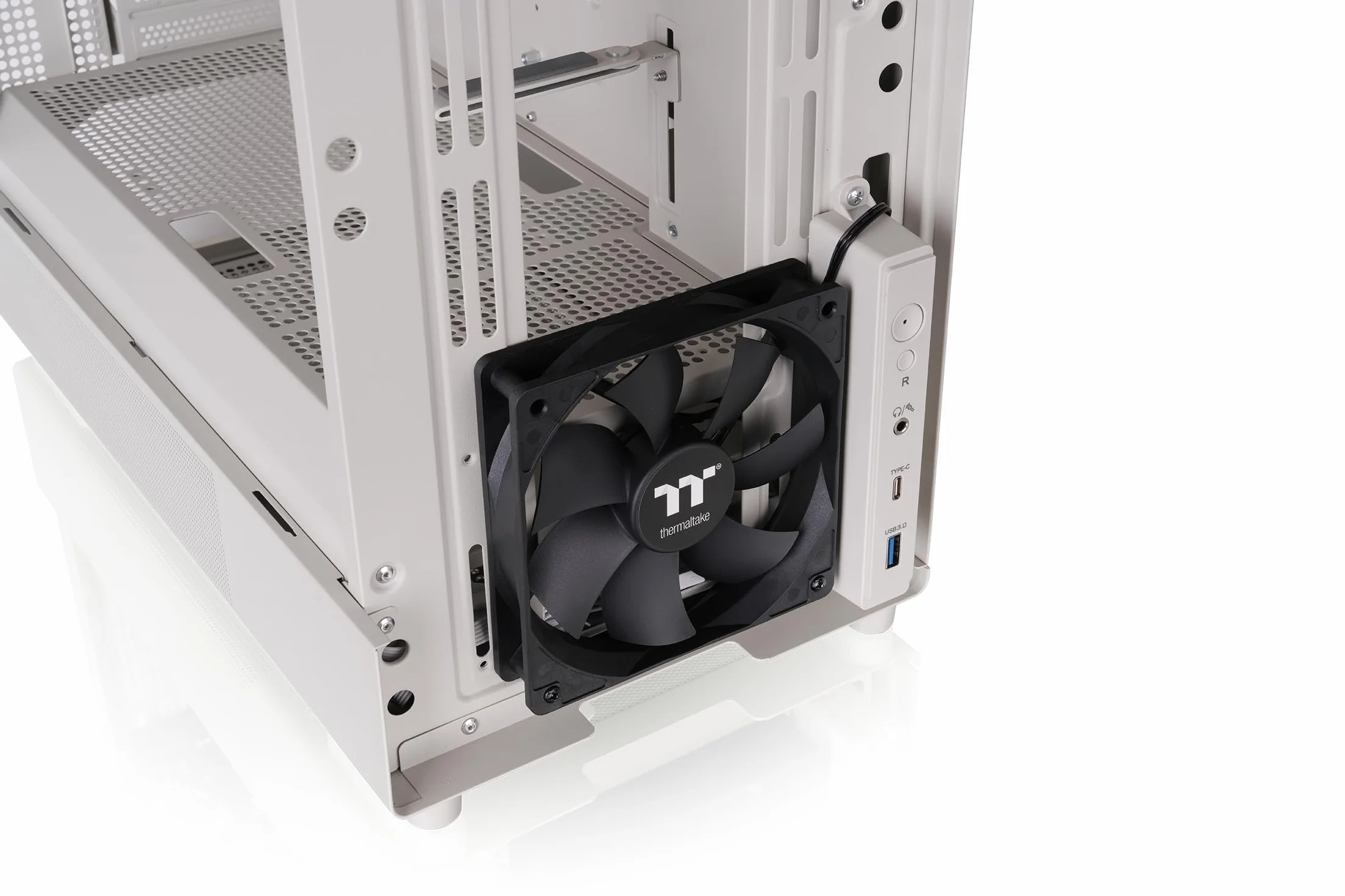 Thermaltake Retro 260 Obudowa Micro-ATX Beżowa 2 wentylatory 120 mm Hartowane szkło GPU 370 mm AIO 280 mm