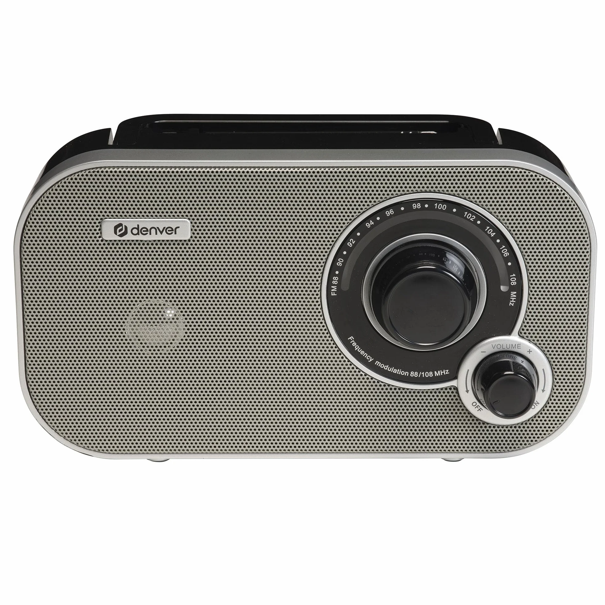 Denver TR-51 radio FM analogowe szare