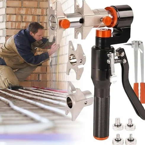 Hydrauliczne narzędzie do zaciskania przewodów PEX z funkcją elektrycznego rozszerzania i zaciskania do instalacji wodno-kanalizacyjnych i ogrzewania podłogowego, trwałe i wydajne (8molds)