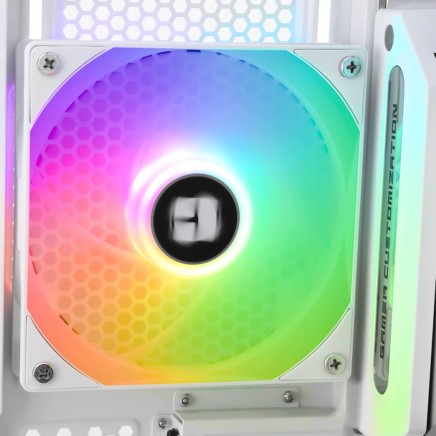 Thermalright TL-C12RW-S V2 wentylator CPU 120 mm, wentylator obudowy z oświetleniem ARGB, cichy wentylator komputerowy PC PWM z prędkością 1500 obr./min, chłodzenie CPU, biały