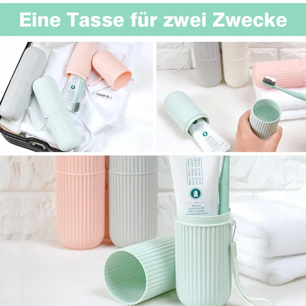 Etui na szczoteczki do zębów, 4 sztuki, etui na szczoteczki do zębów, etui na szczoteczki do zębów, podróżne, na kemping, podróże, wędrówki, podróże służbowe, do domu (4 kolory), biały, szary,