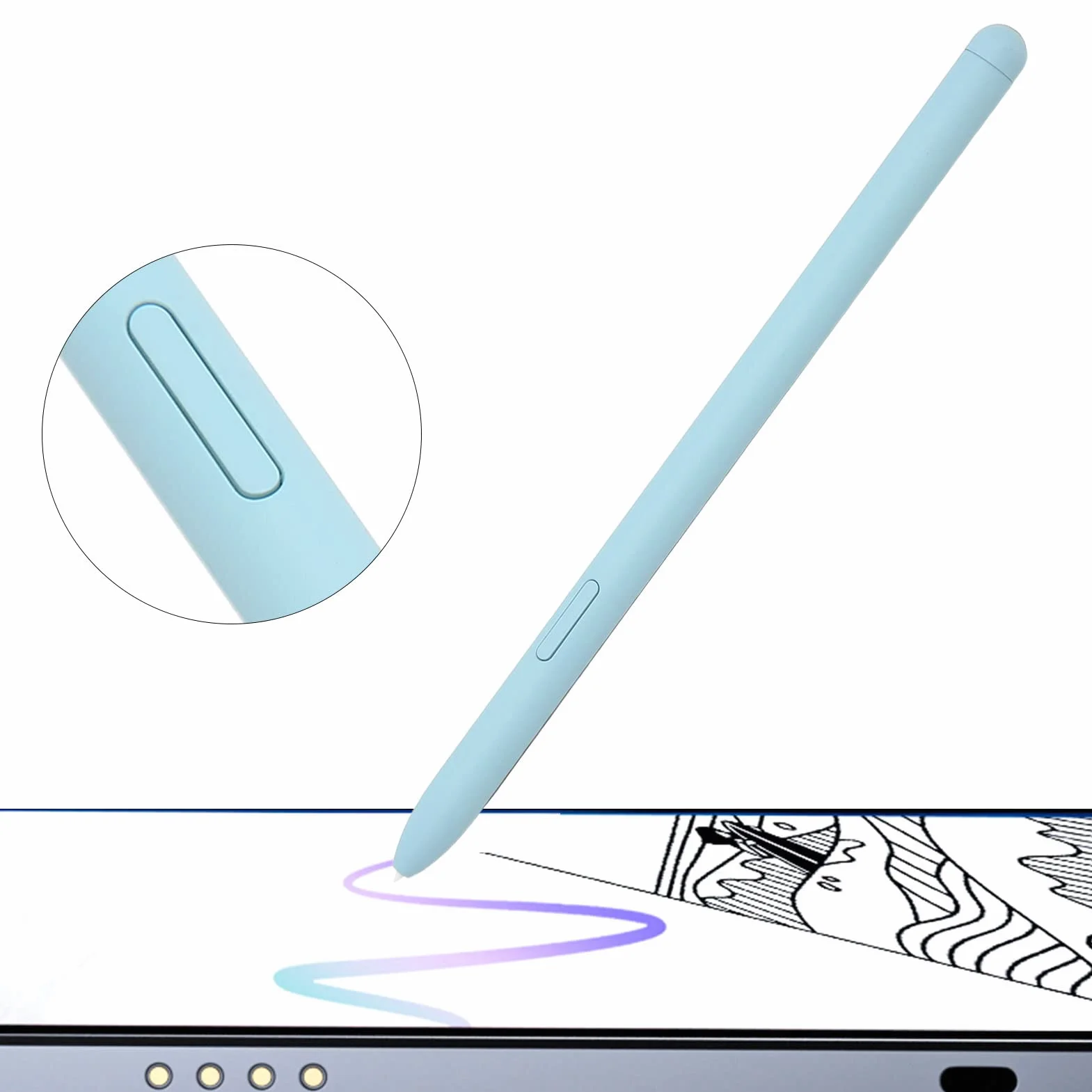 Pióro Dotykowe Rysik do Tab S6 Lite 10,4 Cala do P610 P615 Niebieski