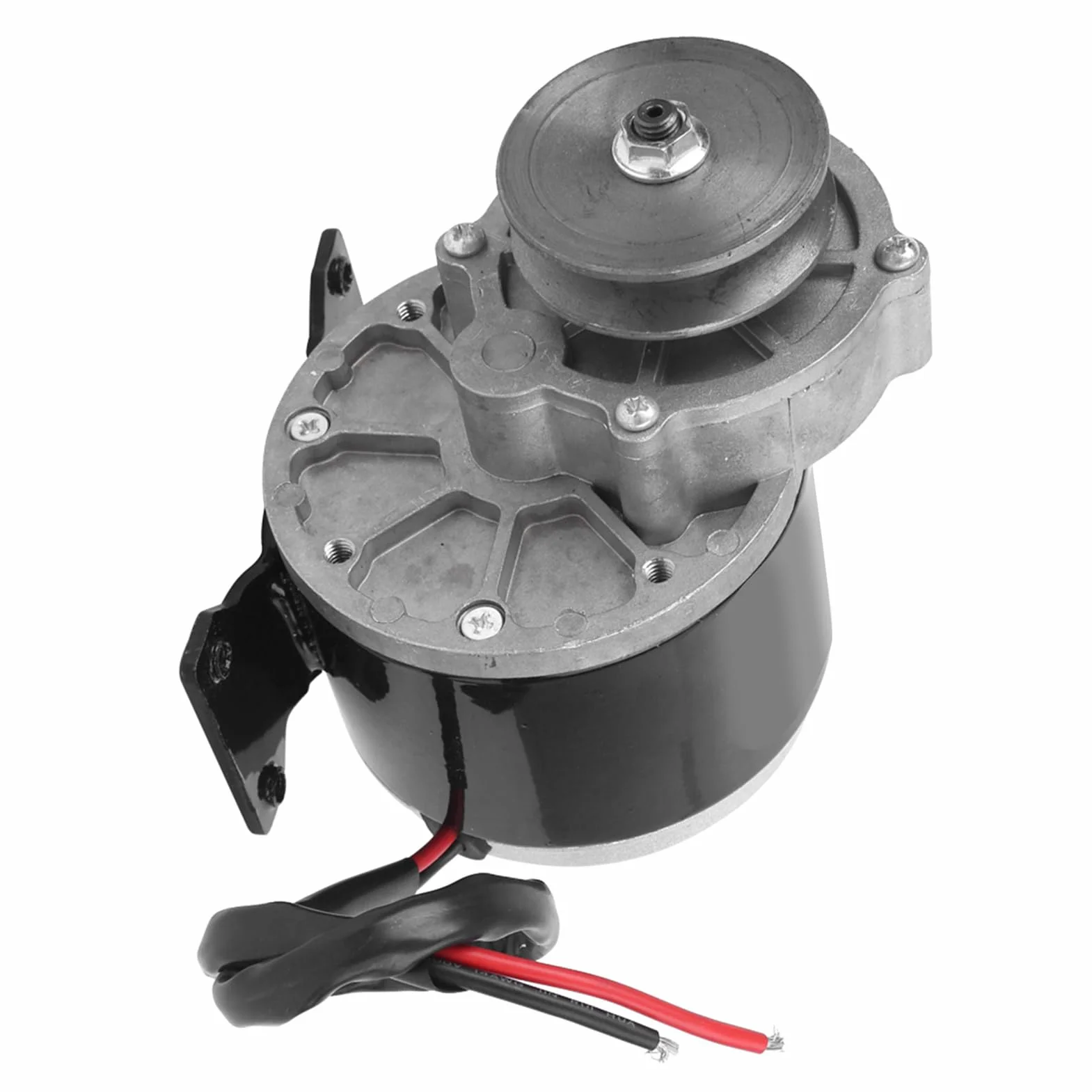 Wytrzymałe Koło Pasowe z Czystej Miedzi 12 V 250 W Motoreduktor z przekładnią pasową o Wysokiej Wydajności Silnik o Niskim Poziomie Hałasu i Niskim Napędzie Motoreduktor z Kołem Pasowym
