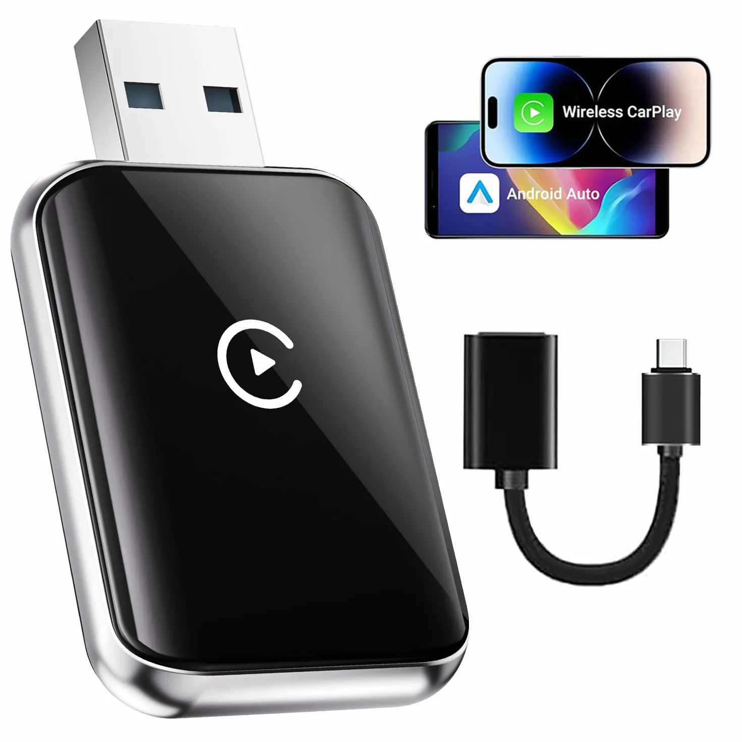 Bezprzewodowy adapter CarPlay Bluetooth 5.0 5G do iPhone'a