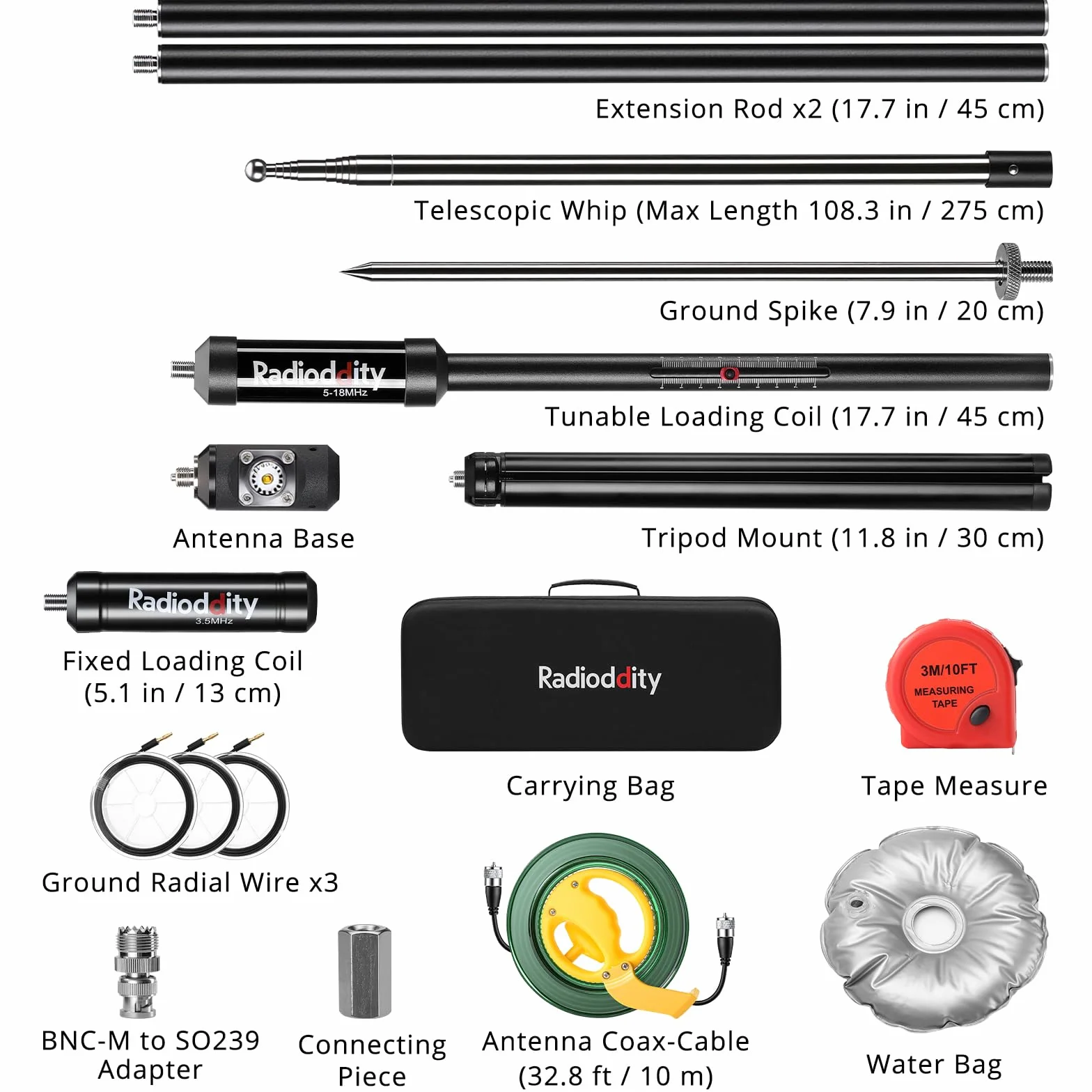 Radioddity HF-010 przenośna antena RF