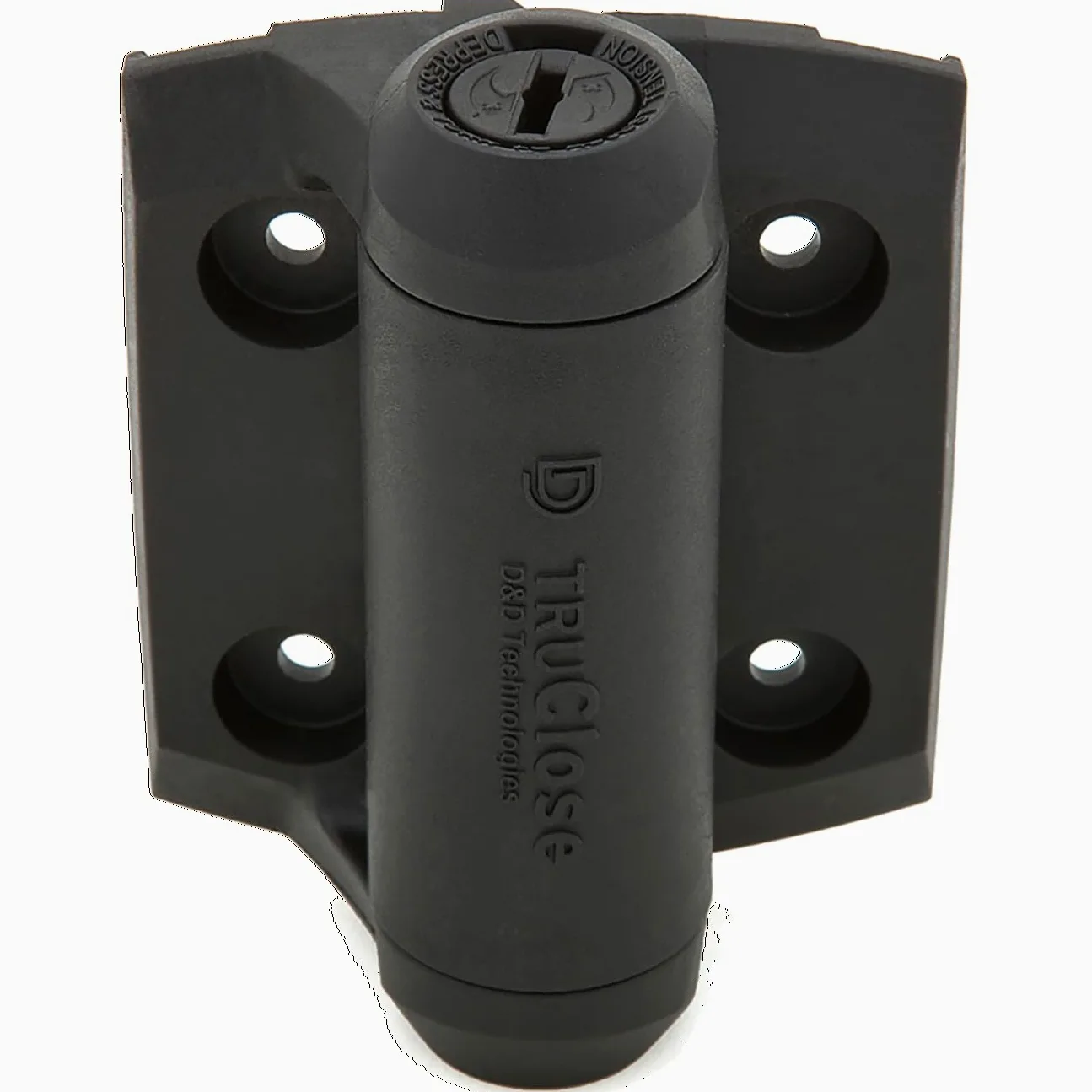 National Hardware V6212 NAR SPRG HNG BLK N346-206 Tru wąski samozamykający się zawias sprężynowy w kolorze czarnym, 3-13/16"x2-1/2