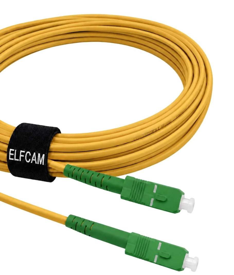 Elfcam 3m Kabel światłowodowy SC/APC do SC/APC dla Orange Livebox SFR La Box Fibre Bouygues Telecom Bbox Mobistar