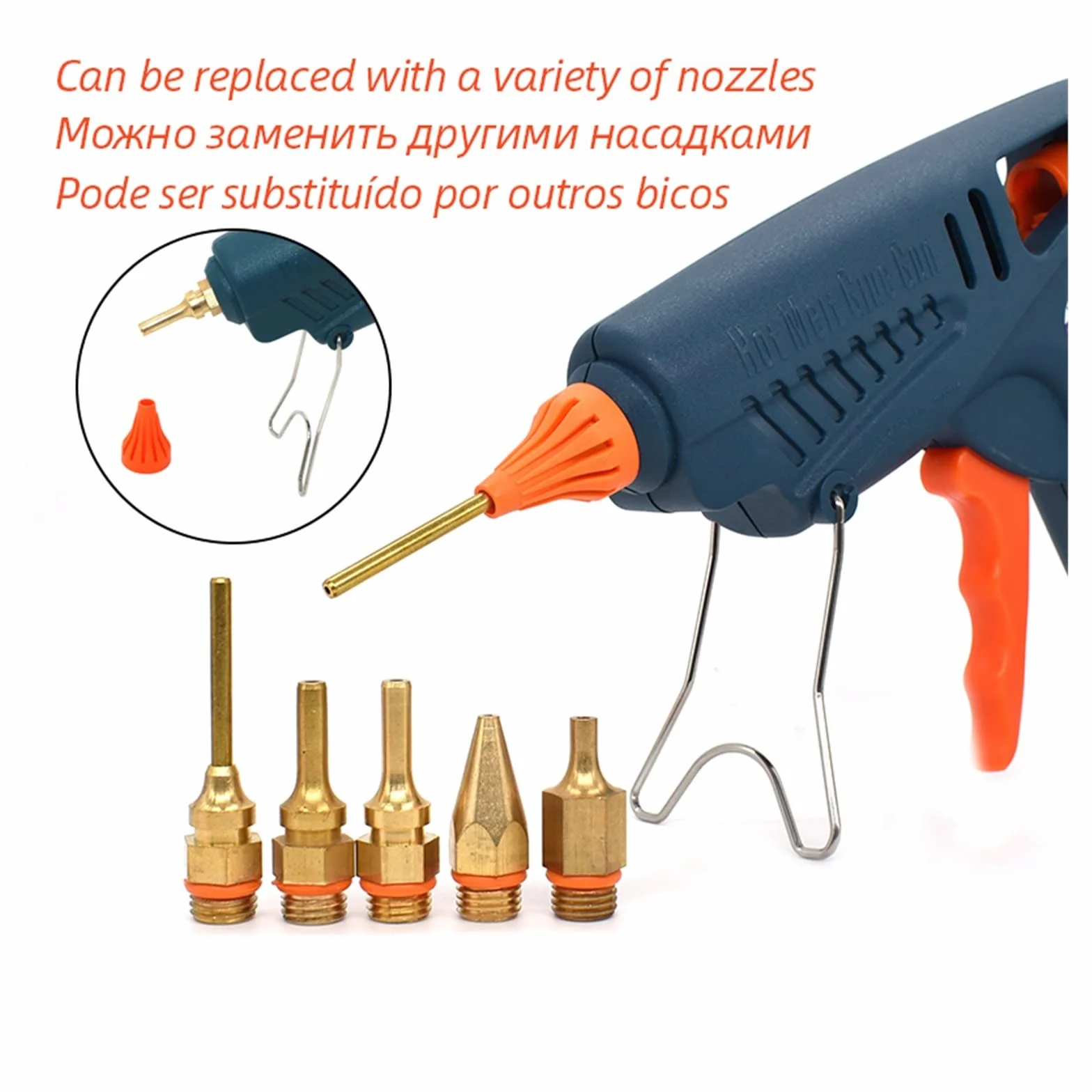 Pistolet do klejenia na gorąco do prac rzemieślnic Pistolet do klejenia na gorąco 50 W/150 W 100 W dysza miedziana do 11mm klej w sztyfcie rękodzieło domowe DIY klej gorący pistolet torba na narzędzia