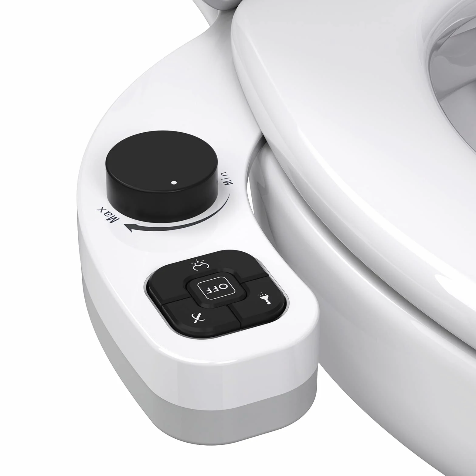 bidet, toaleta, WC z bidetem japońskim, zestaw natryskowy do deski sedesowej i bidetu z podwójnymi wysuwanymi samoczyszczącymi dyszami (w kolorze czarnym)