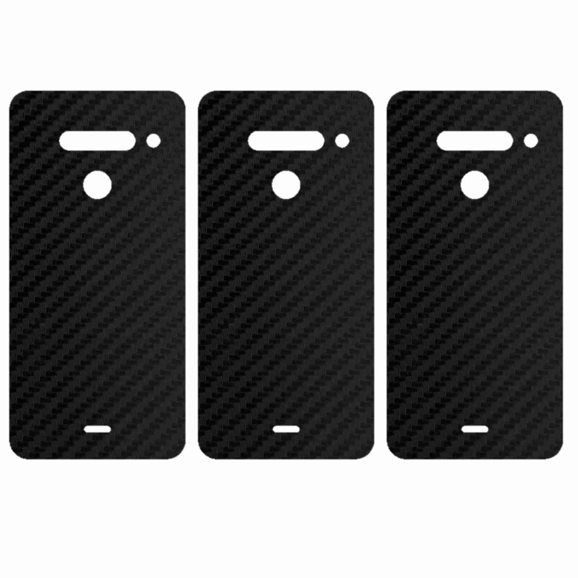 apgo Skórka strukturalna Carbon Czarny na TYŁ do LG V50 ThinQ 5G