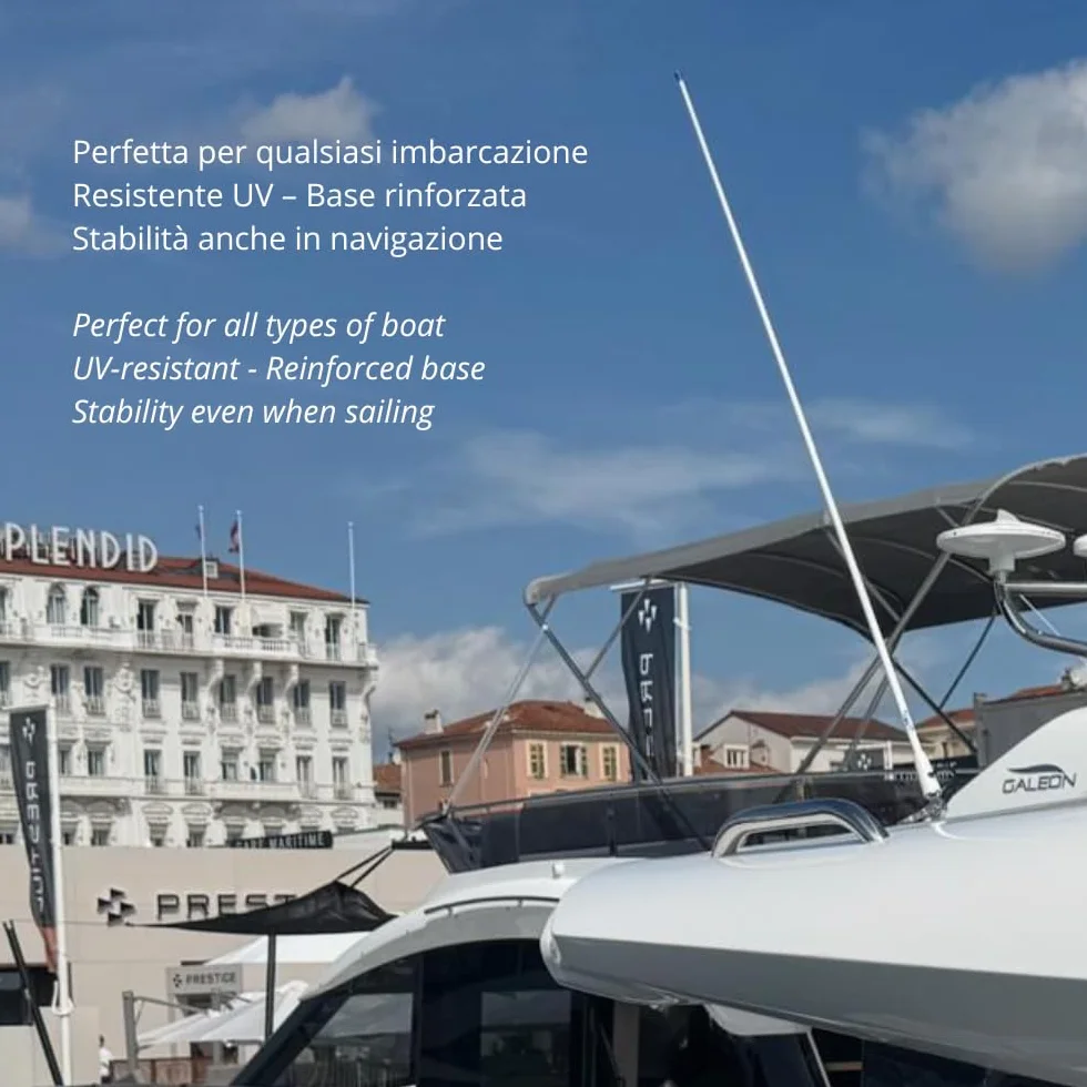 Glomex Zestaw anteny AIS REGATTA i EMERGENCY RA111AIS 0,14 m czarna