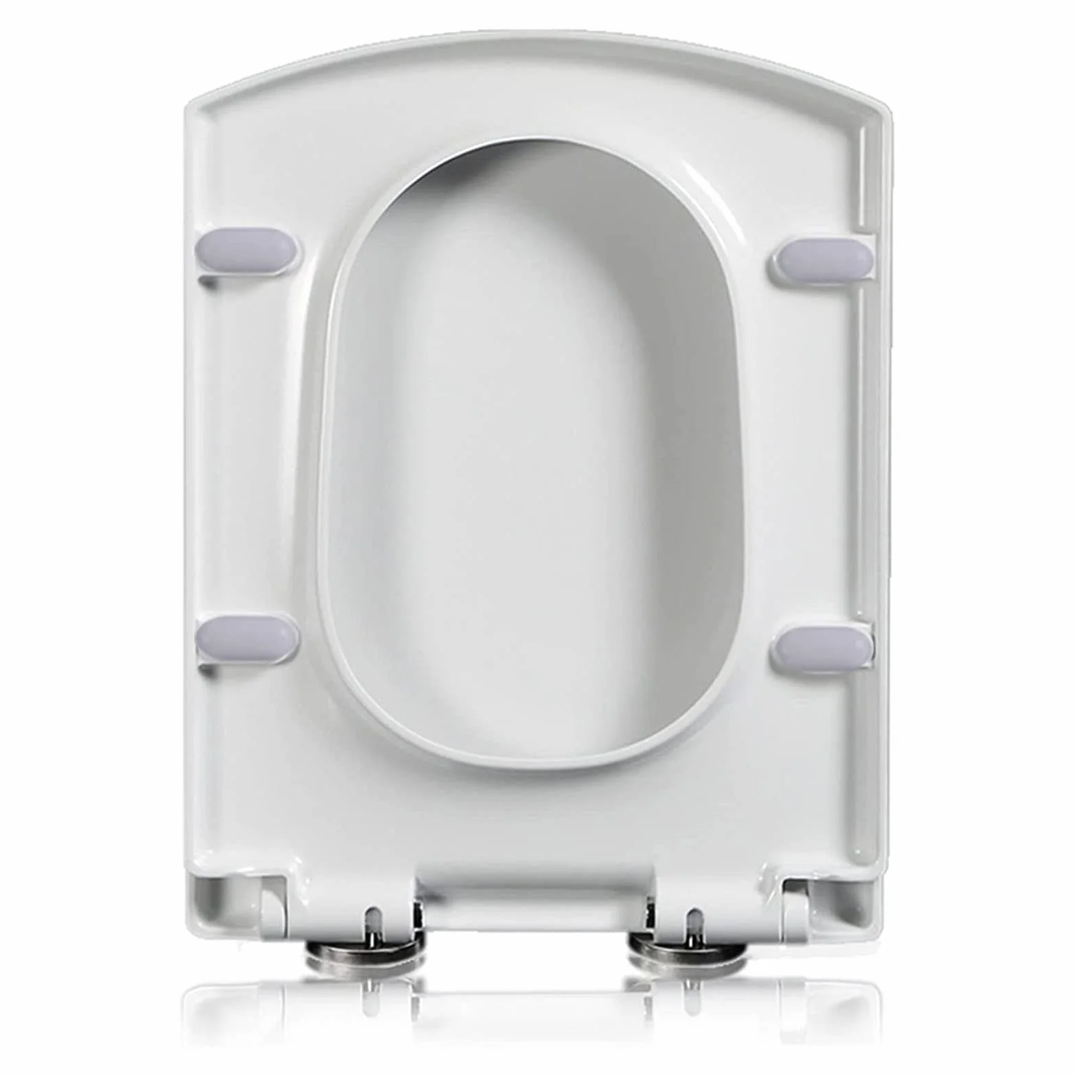 Wielofunkcyjna deska sedesowa QuietClose pogrubiony materiał PP wyciszony 450 x 350 mm uniwersalne dopasowanie do łatwej instalacji i wygodnej modernizacji łazienki