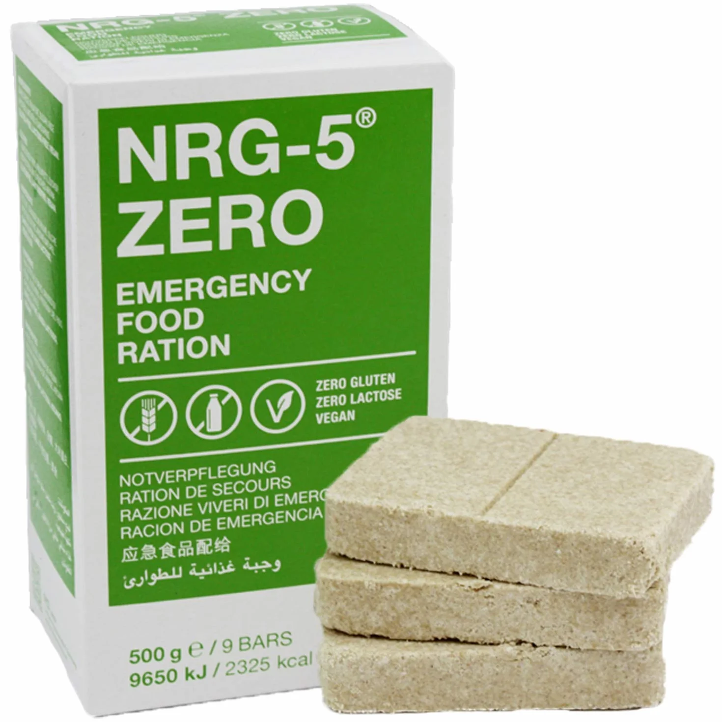 Emergency Food NRG-5® ZERO racja awaryjna - bezglutenowa 500g/9 batonow