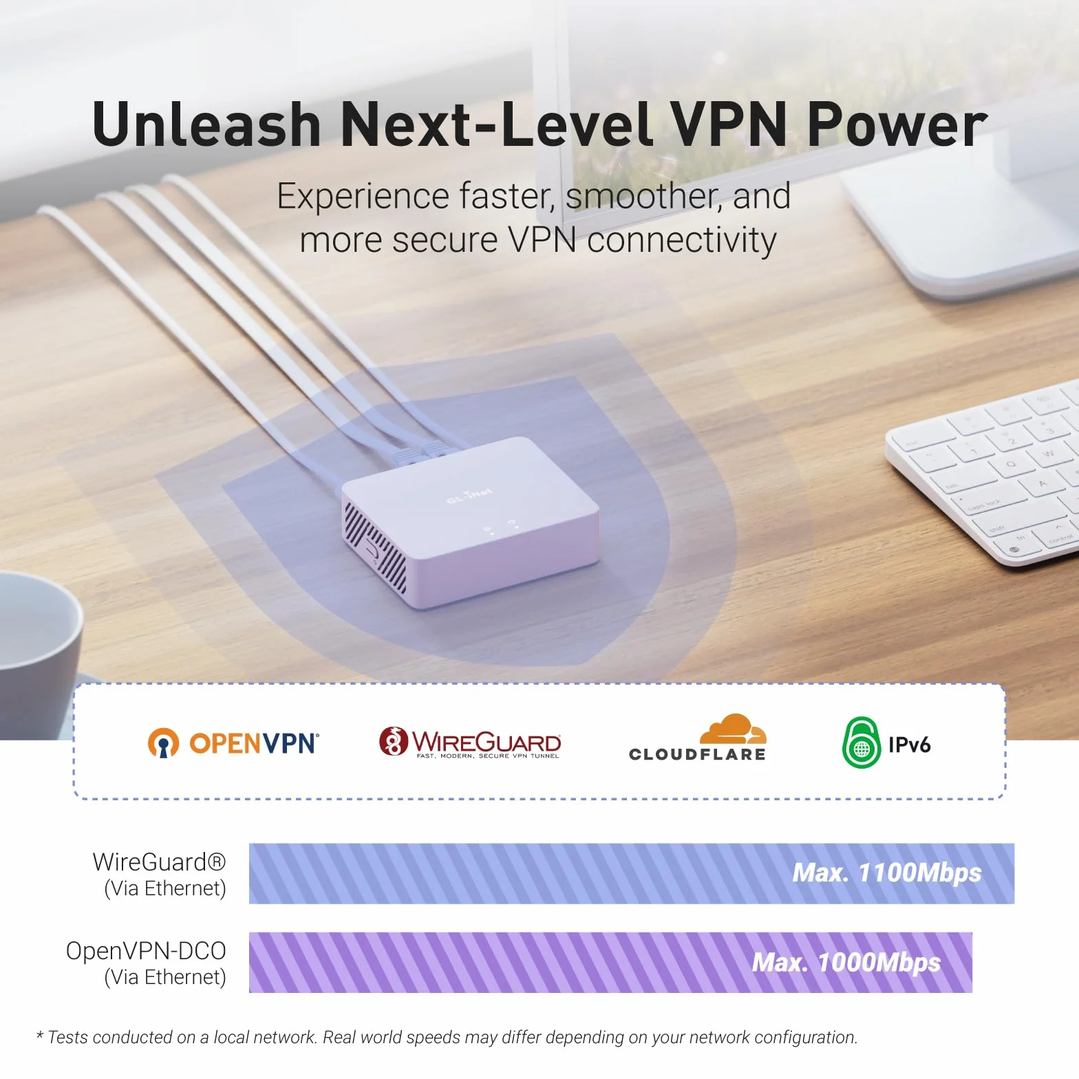 GL.iNet MT5000 (Brume 3) Szybka przewodowa bramka VPN 1100 Mb/s 3×2,5G Multi-WAN DPI OpenWrt