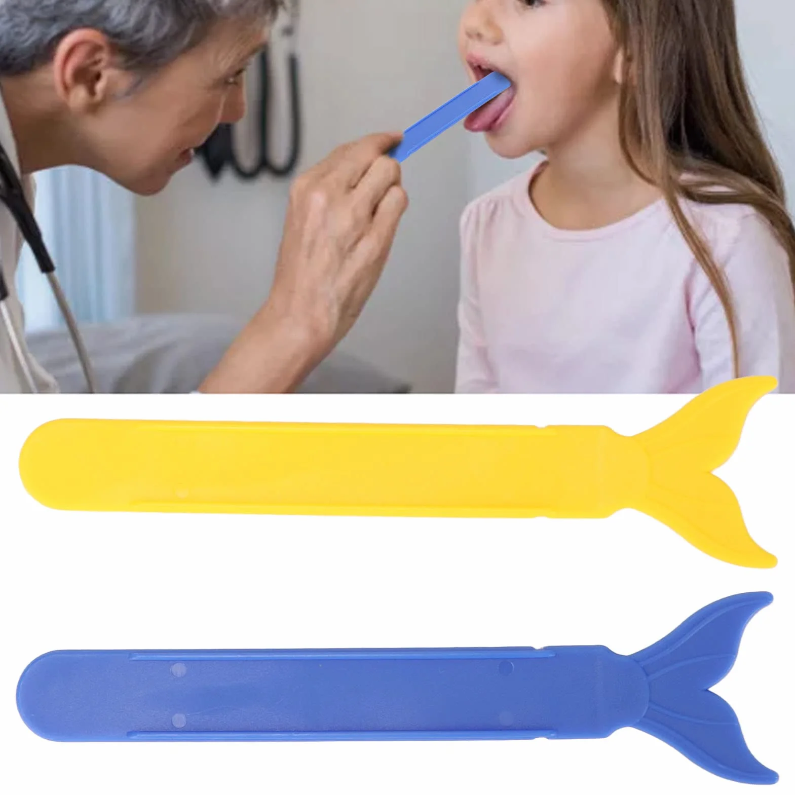 Zestaw do ćwiczeń z końcówką języka, 2 szt. Trener do ćwiczenia końcówki języka przenośny dla dzieci plastikowe narzędzie do treningu siły języka jamy ustnej