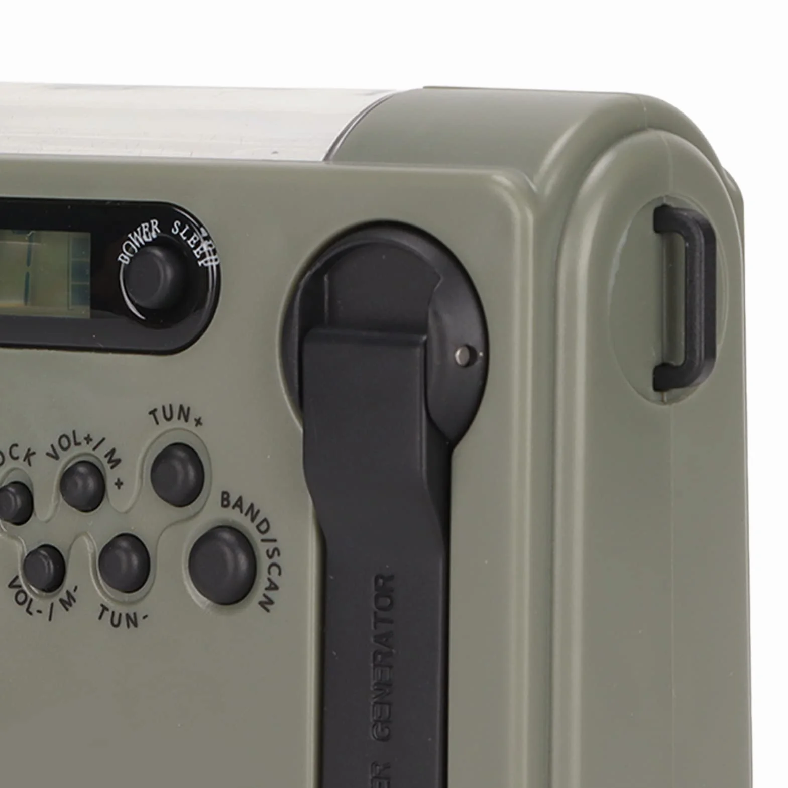 Radio Pełnozakresowe Słoneczne 0,7 W 3,0 V-4,2 V ABS SOS Alarm Turystyka Piesza Ciemnozielony